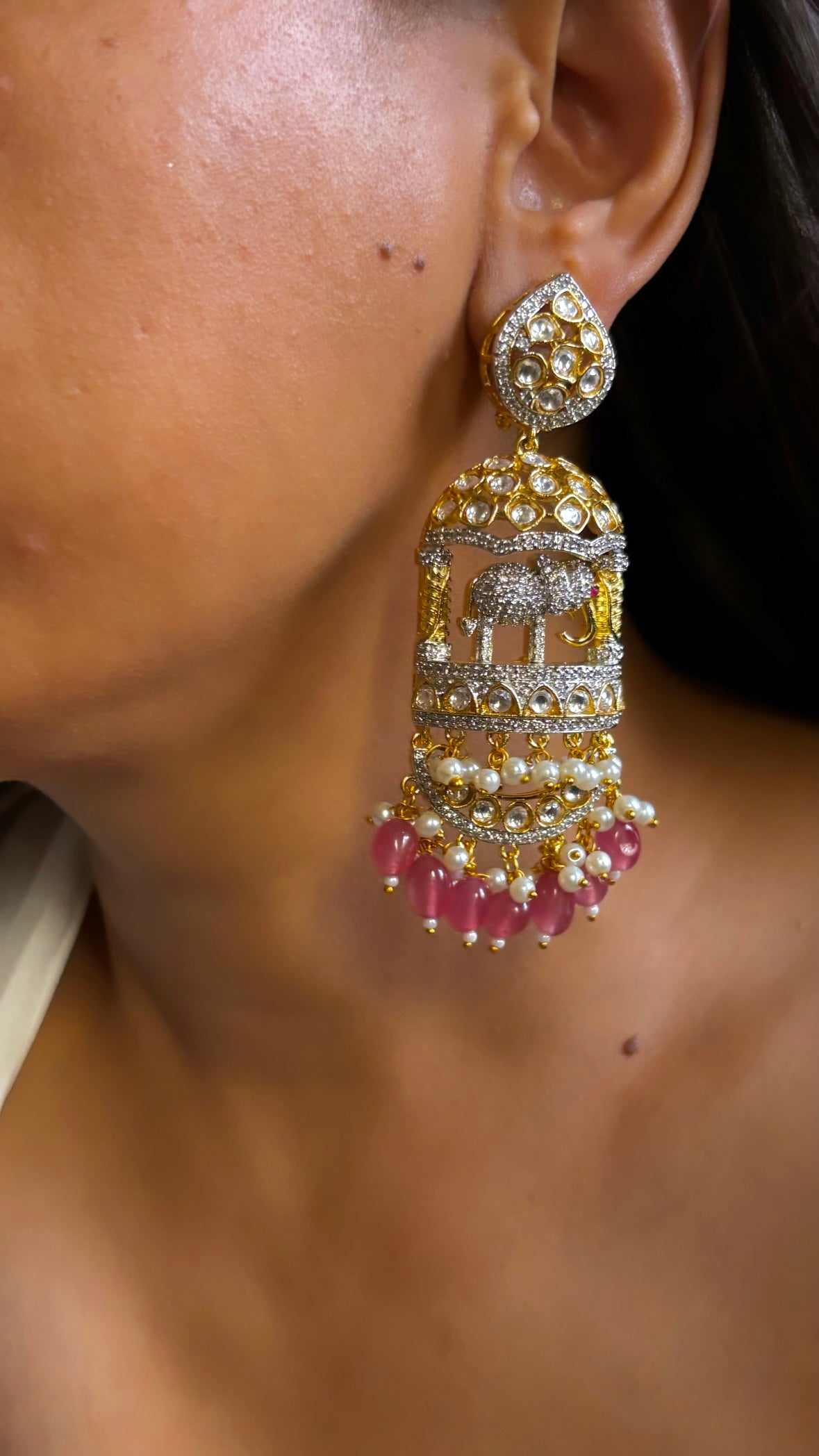 Gajanand ruby necklace