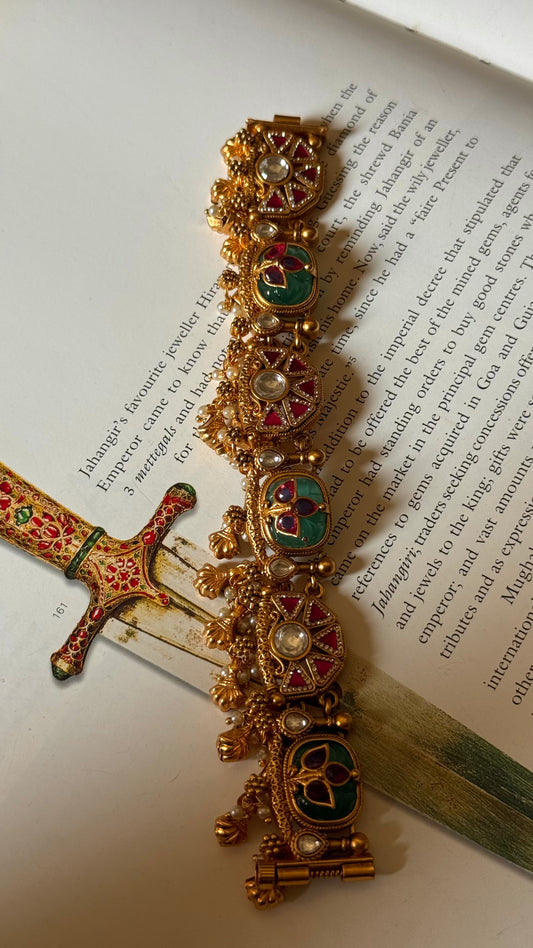 Emerald heritage Rajwada Bracelet