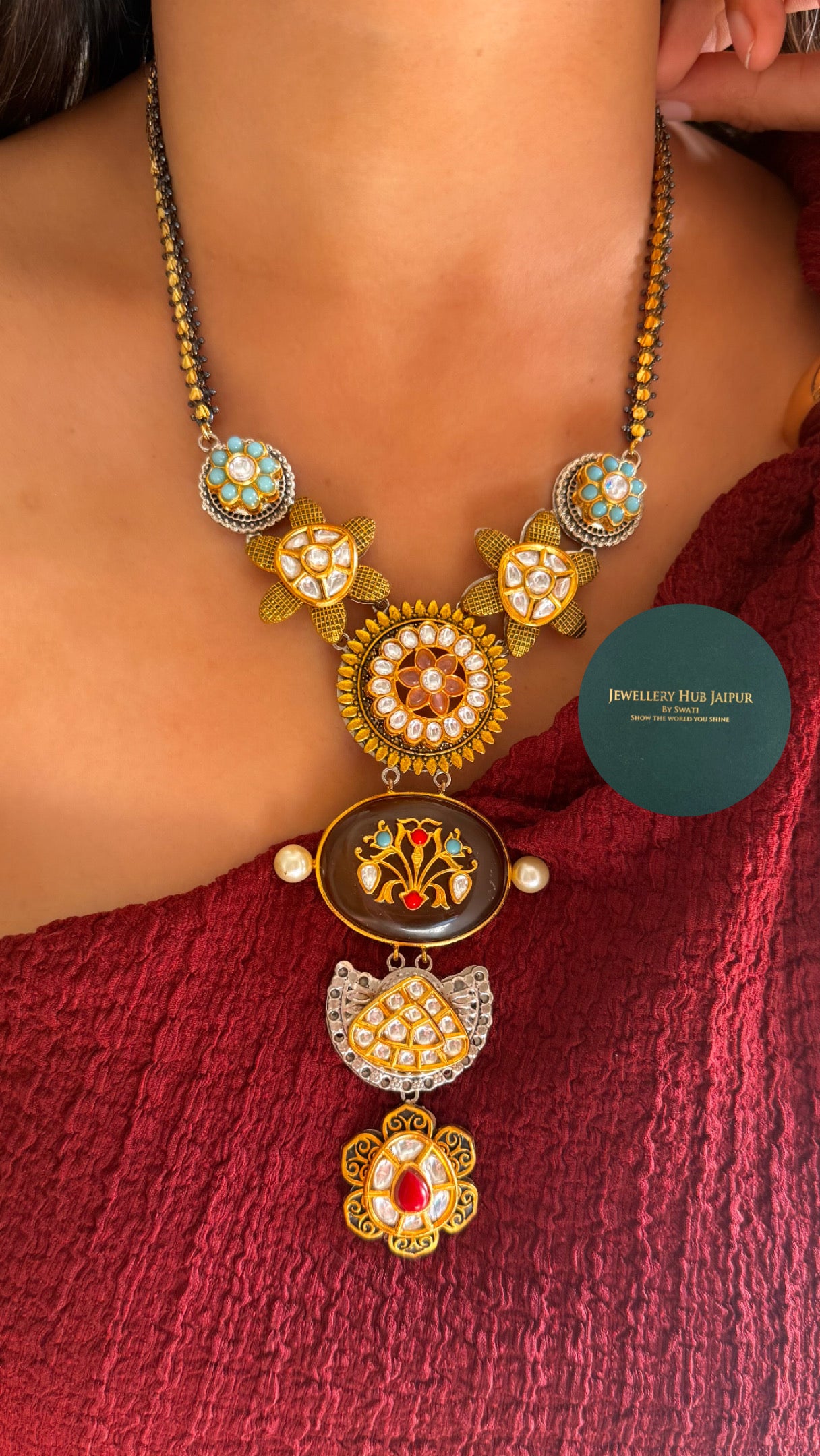 Sabhysachi inspired designer necklace