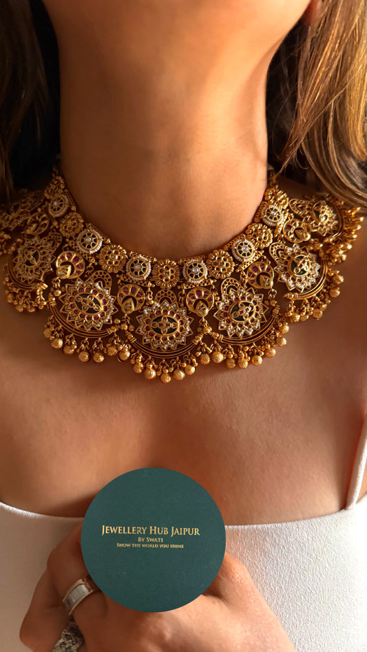 Heritage nakashi gold rajwada bridal Necklace