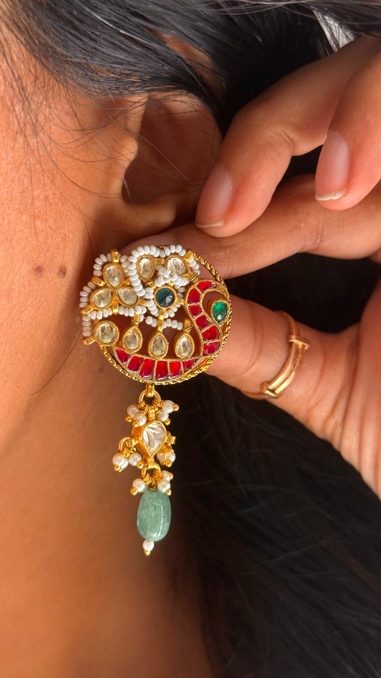 Heritage Royal rajwada necklace with mint drops