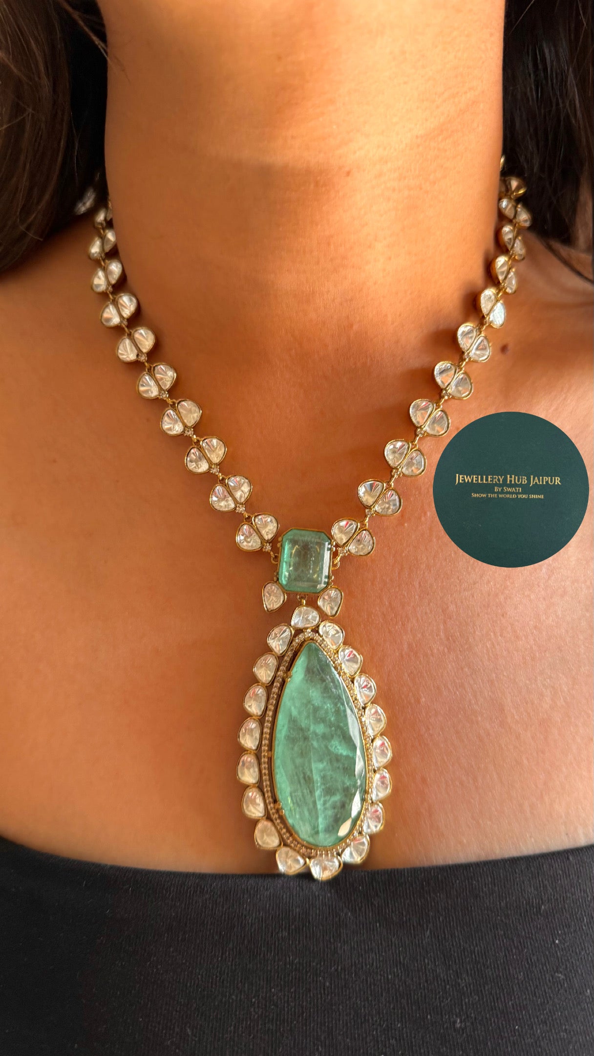 Mint doublet victorian necklace