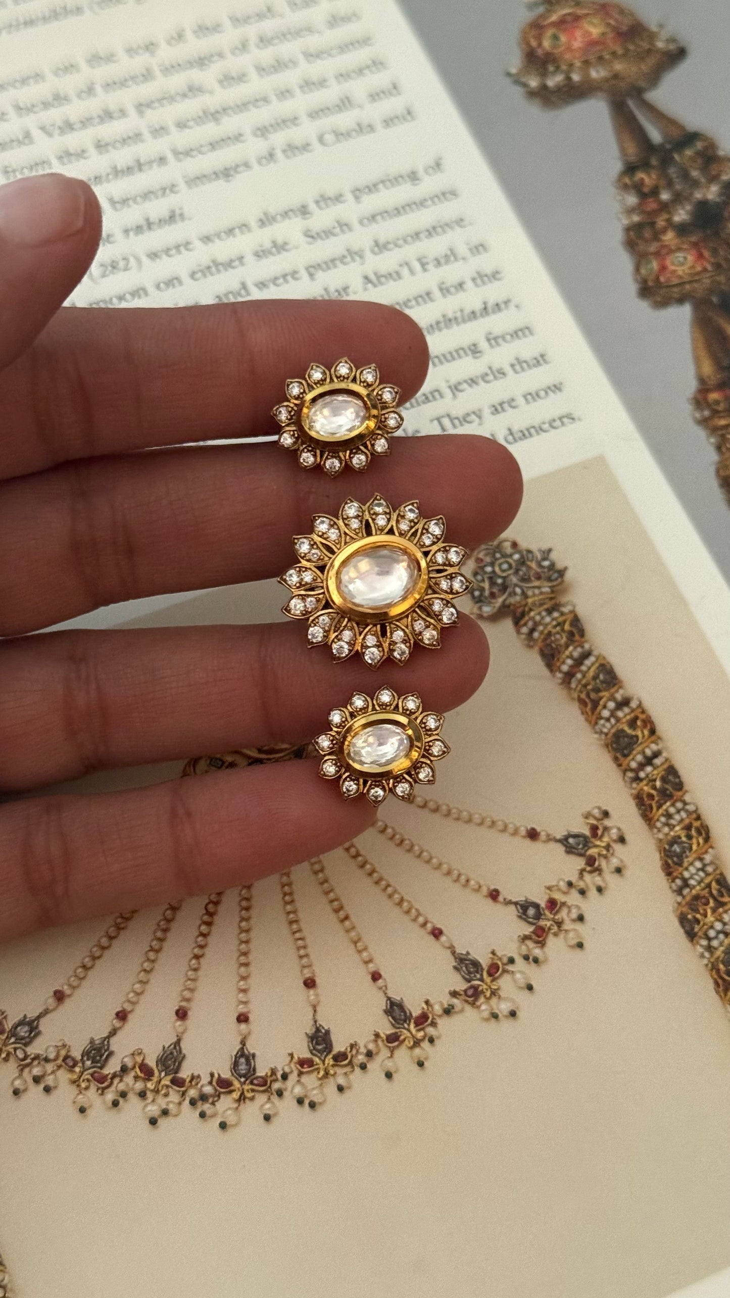 Uncut polki heritage ring