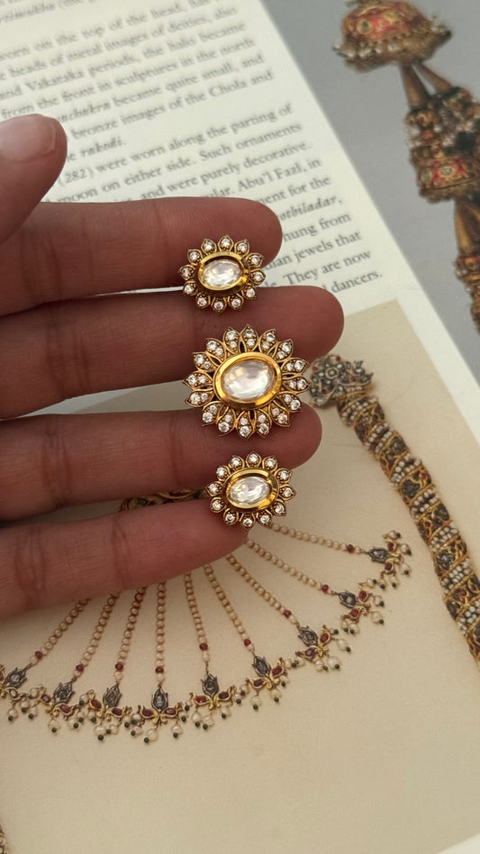 Uncut polki heritage ring