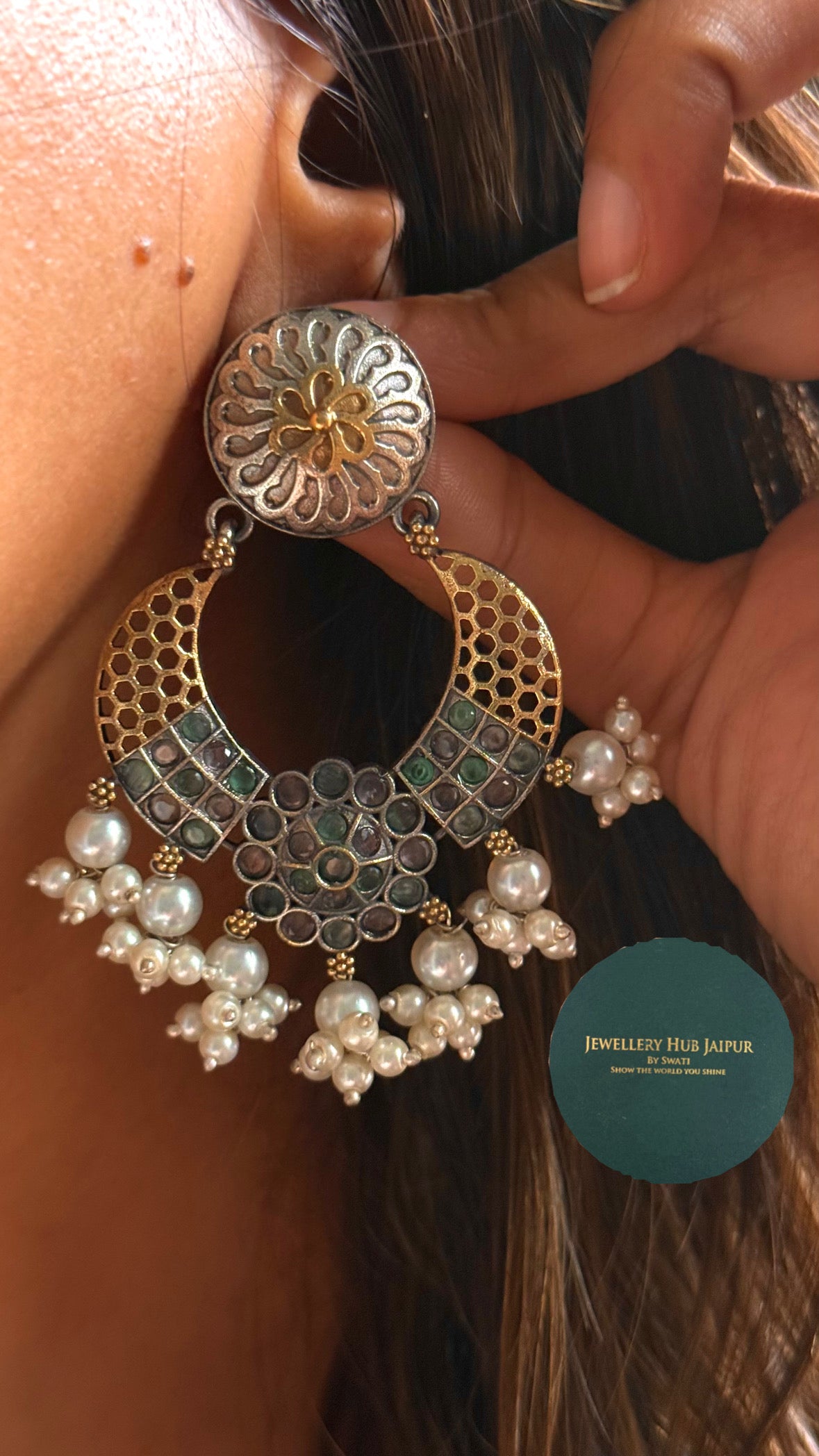Gaj Inspired Floral kumba tribal Necklace