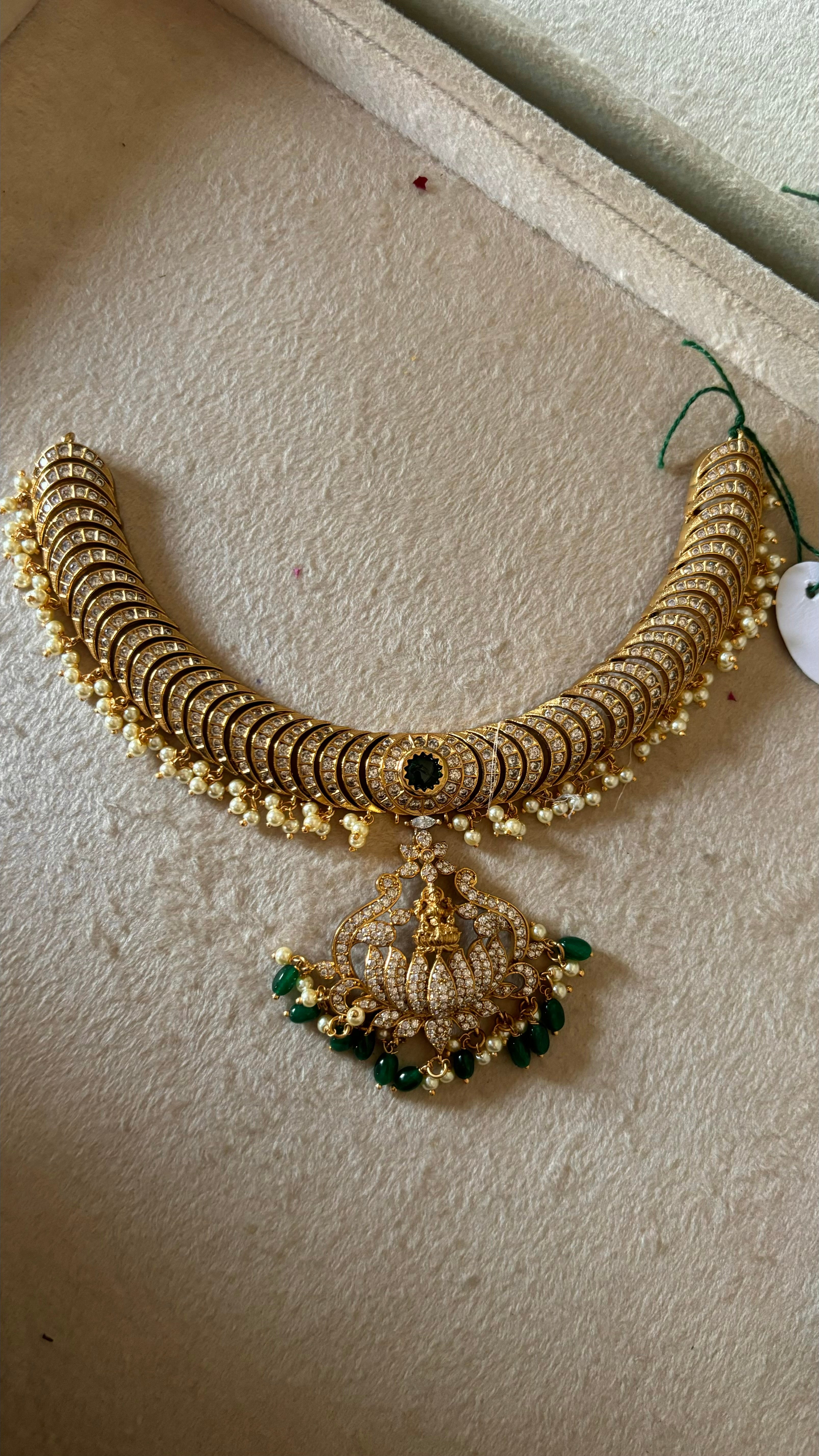 Temple jewellery with earrings