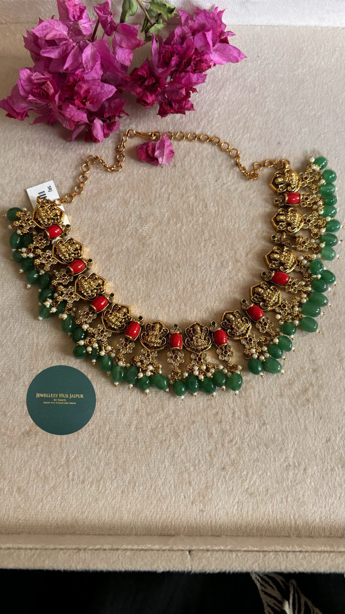 Temple jewellery with earrings