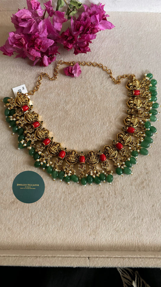 Temple jewellery with earrings