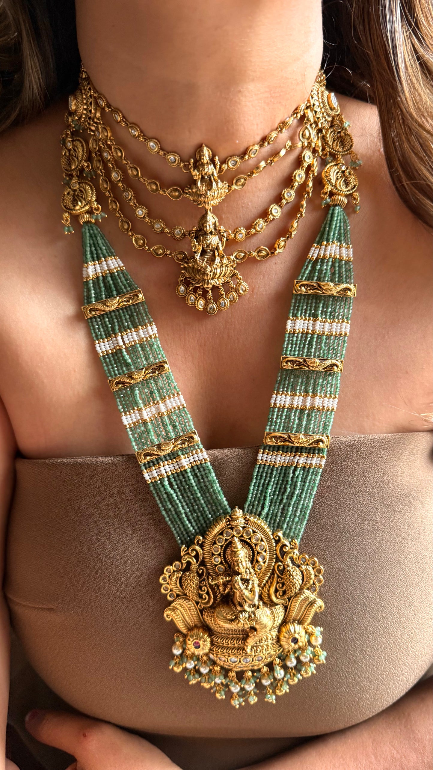 Lord Krishna & Goddess Lakshmi inspired Temple combo