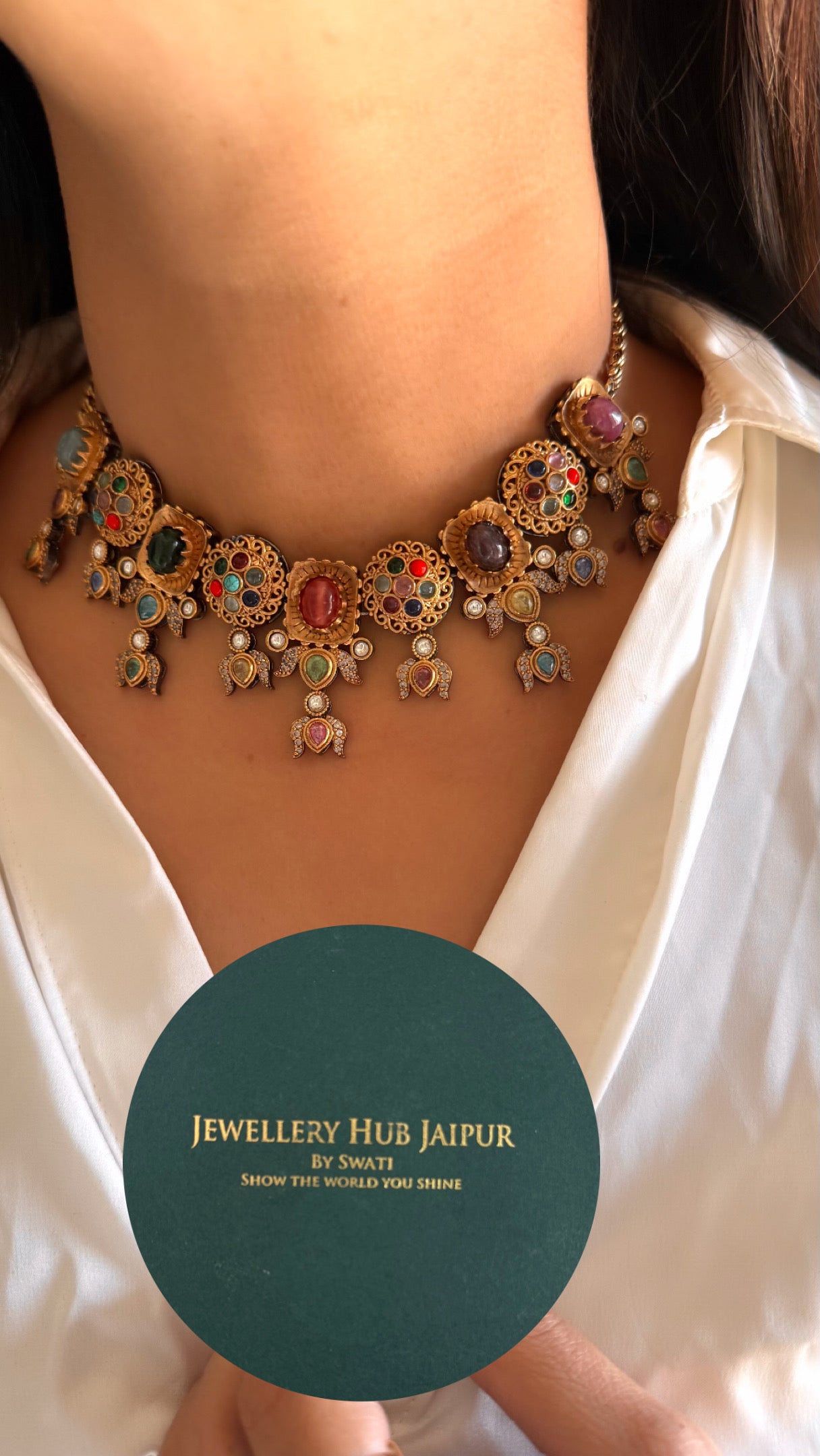 Sabyasachi inspired vintage collar necklace
