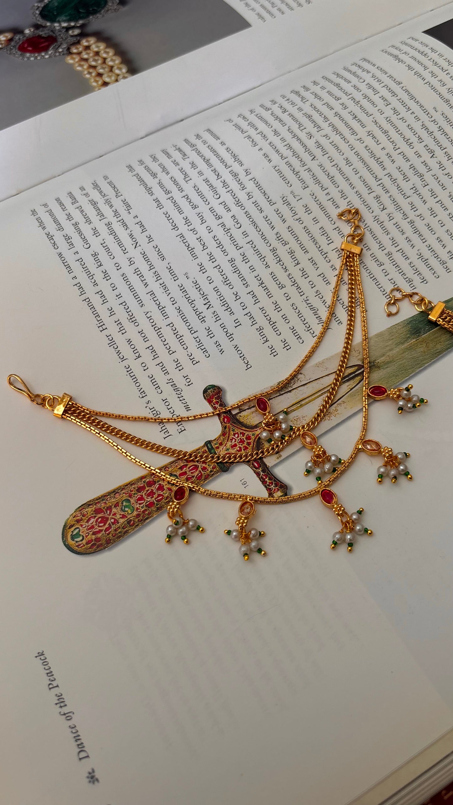 Three layer ruby Kaan chain