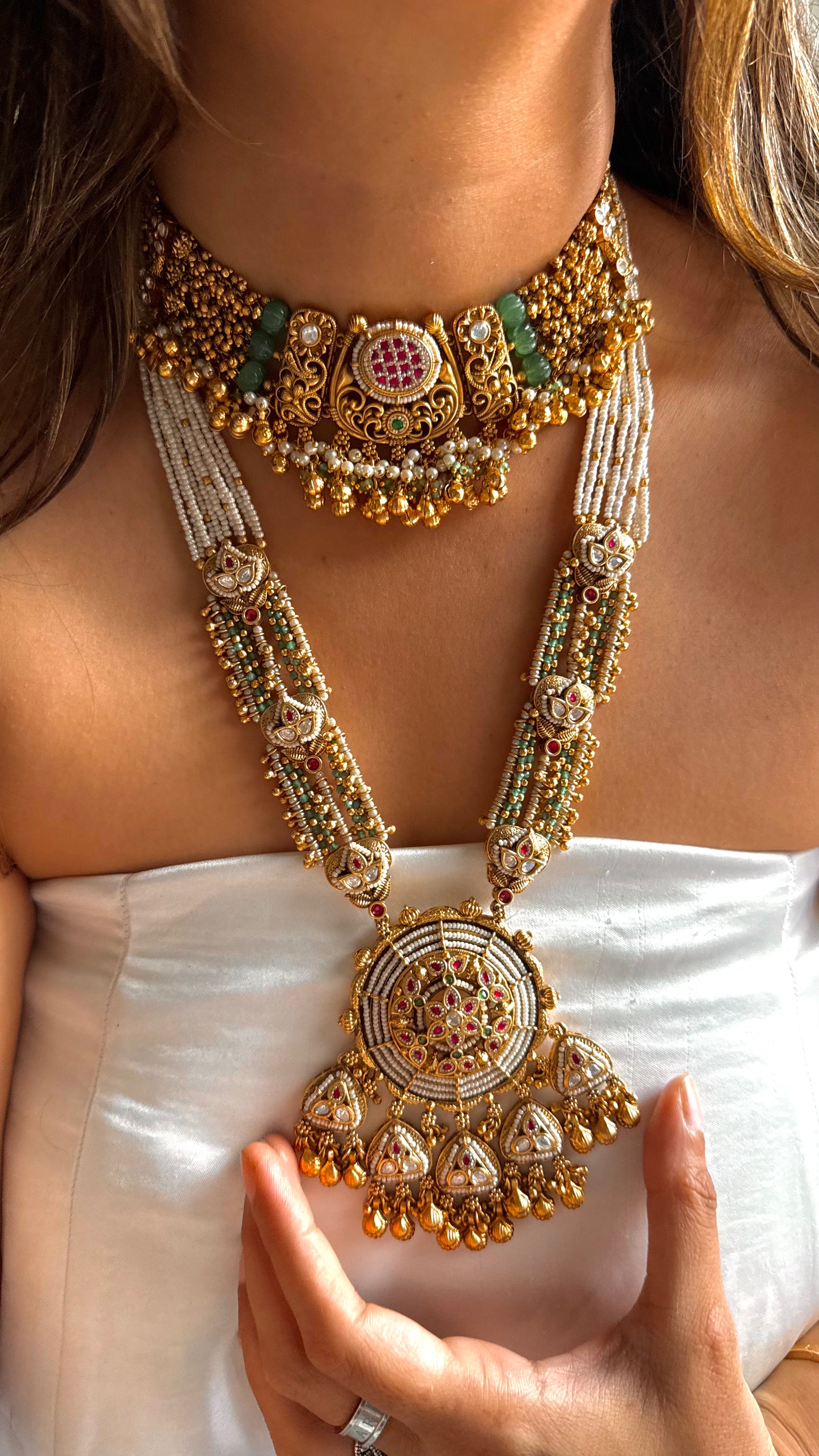 Rajwada real Swarovski combo