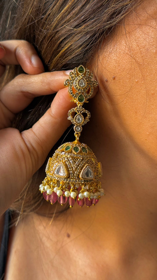 Heritage polki jhumki
