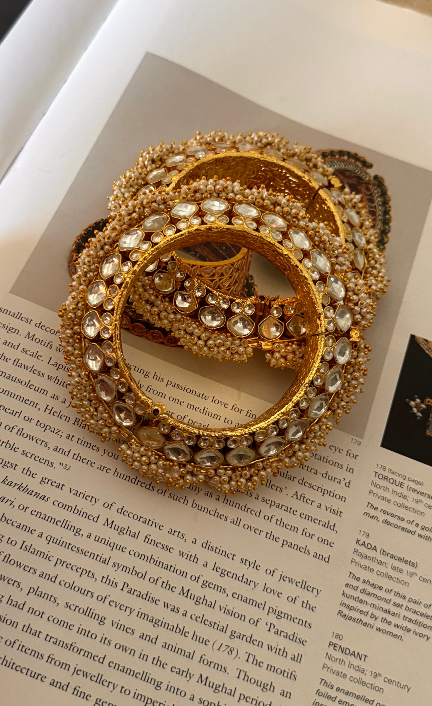 Paachi kundan heritage pacheli bangles