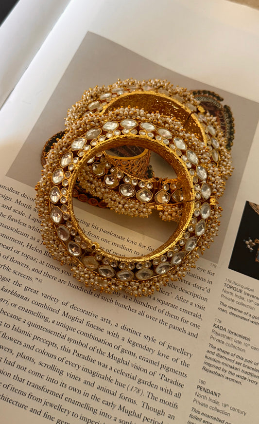 Paachi kundan heritage pacheli bangles