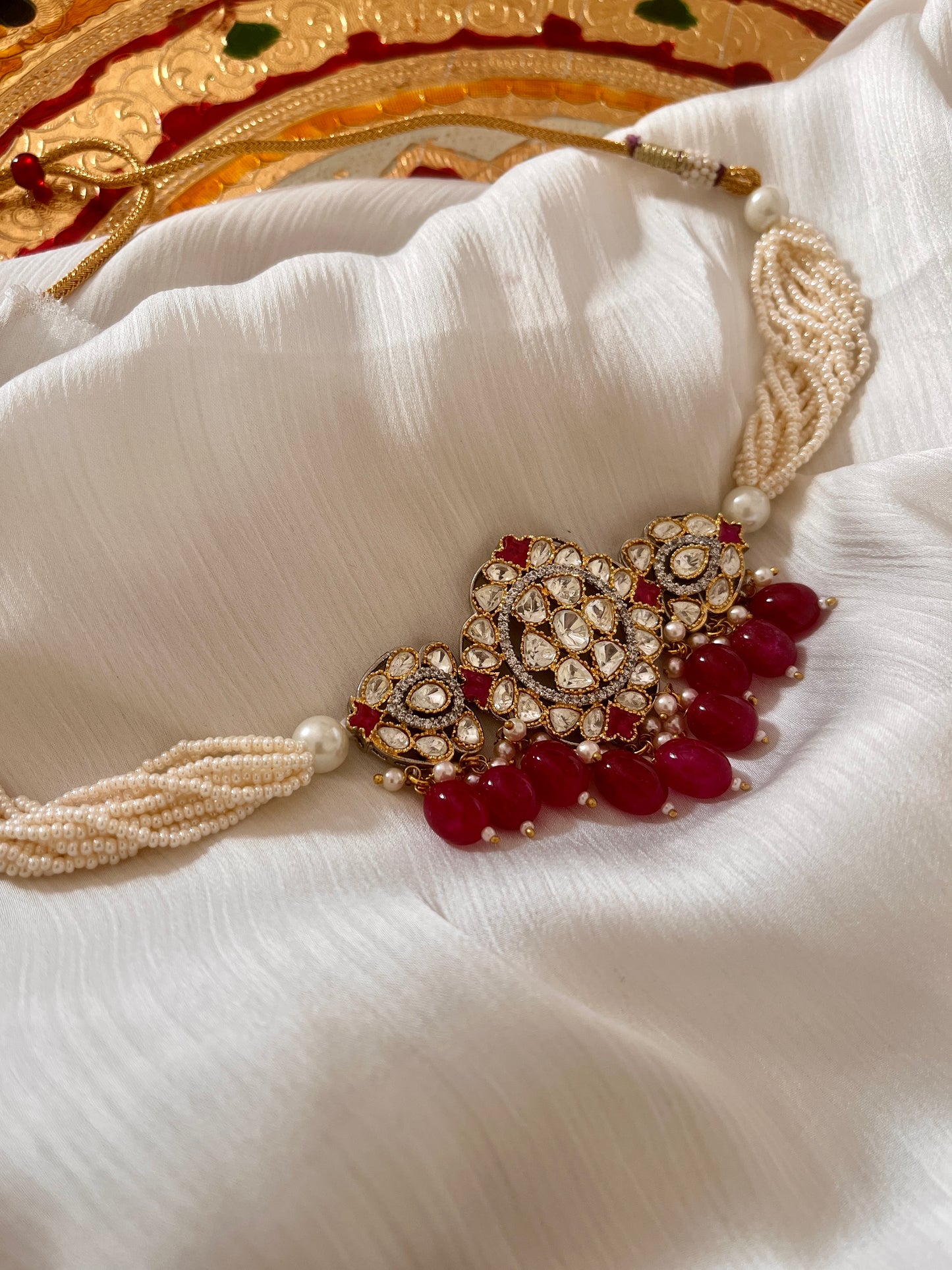 Ruby choker necklace