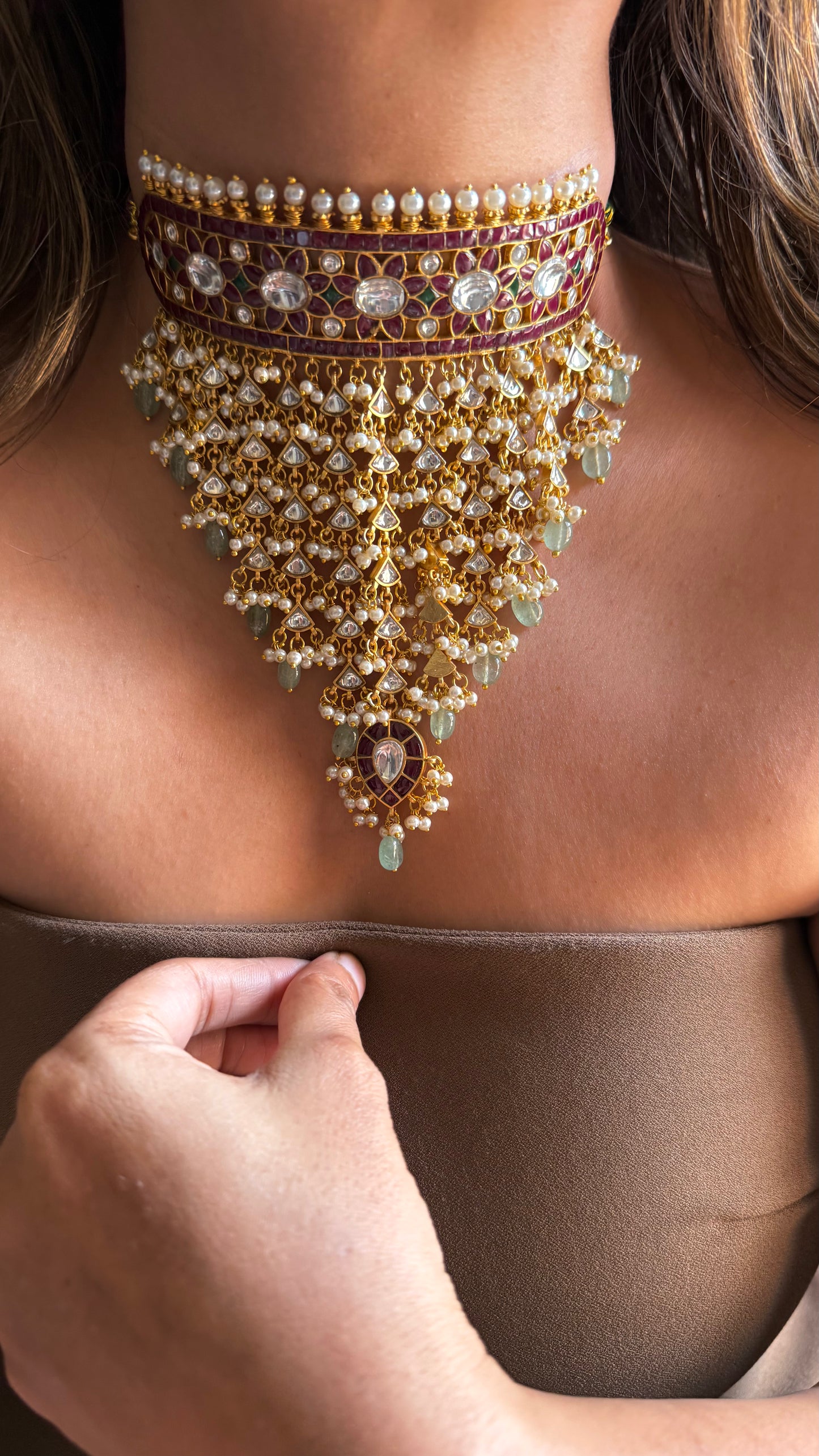 Ruby uncut polki heritage Aad