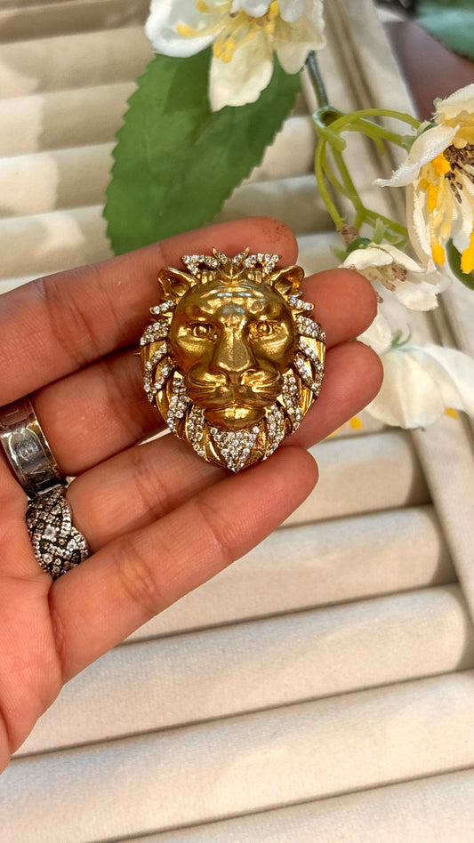 Leaopard designer brooch