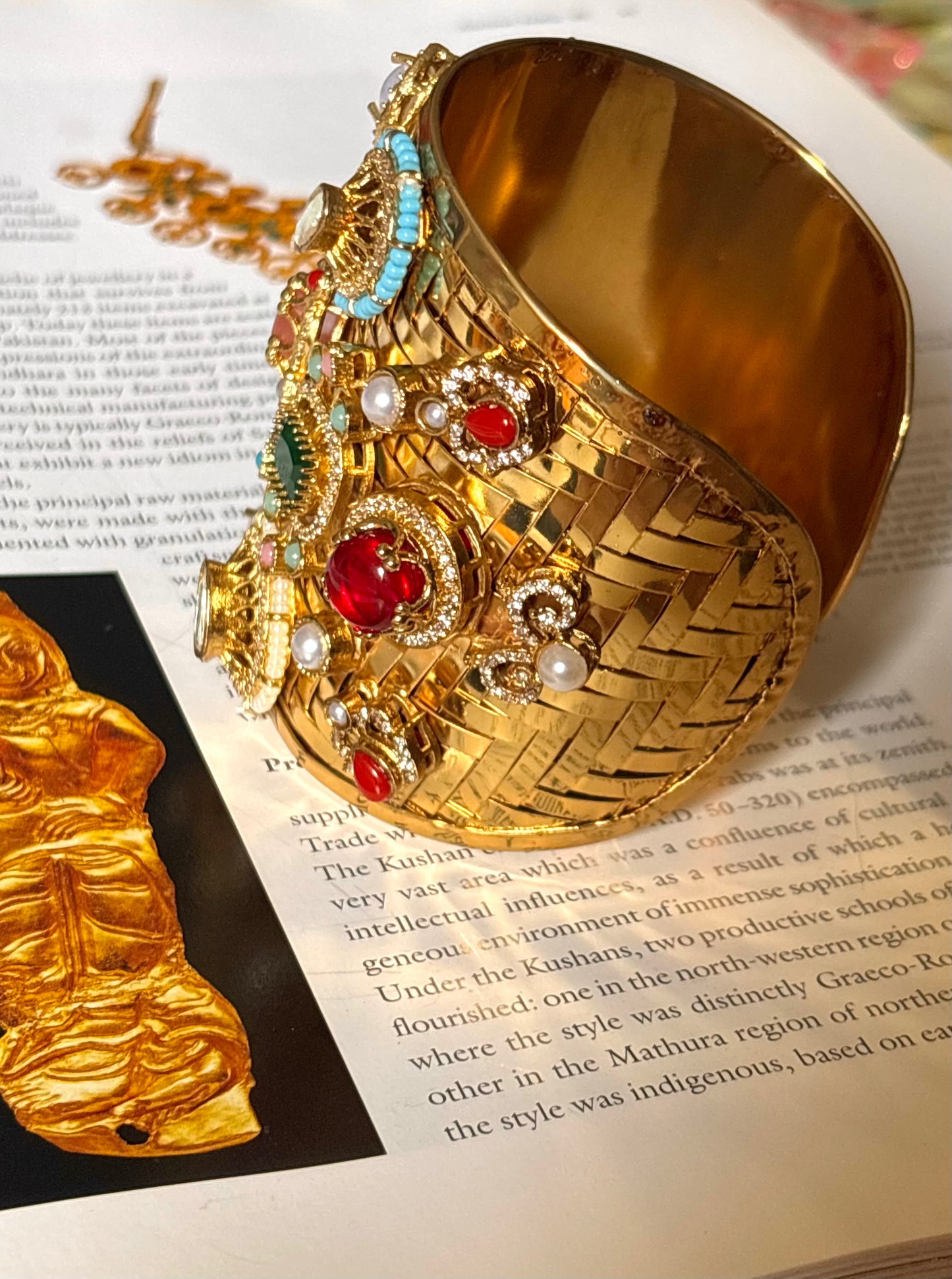 Sabyasachi inspired peach bracelet