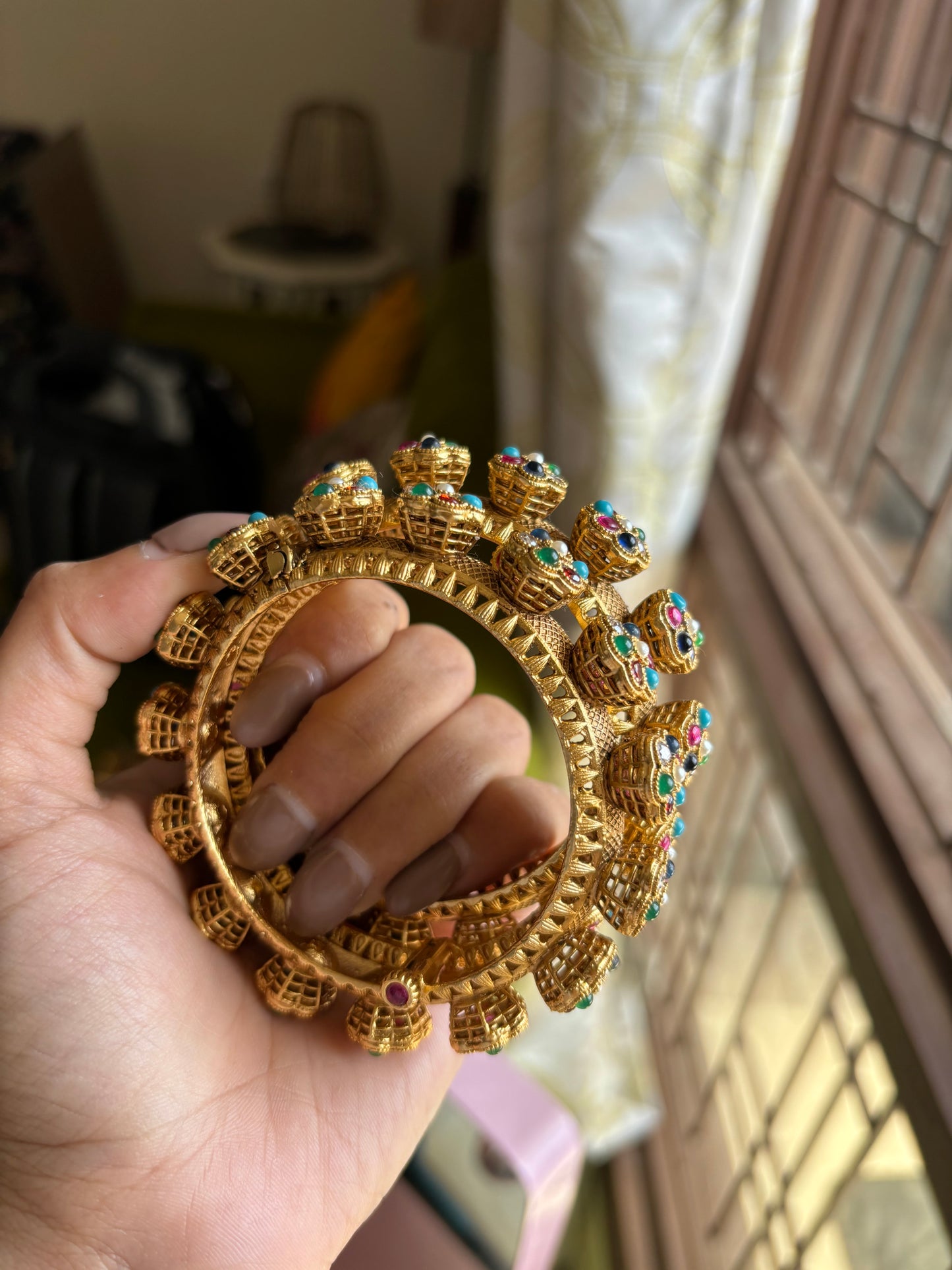 Navratna rajwada openable bangles
