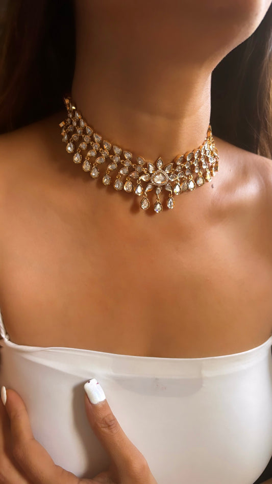 Moissanite choker