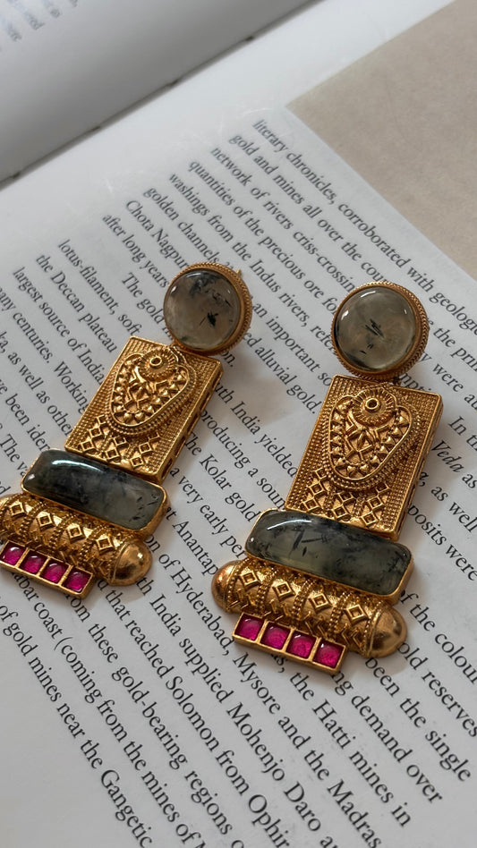 Amrapali inspired granite danglers