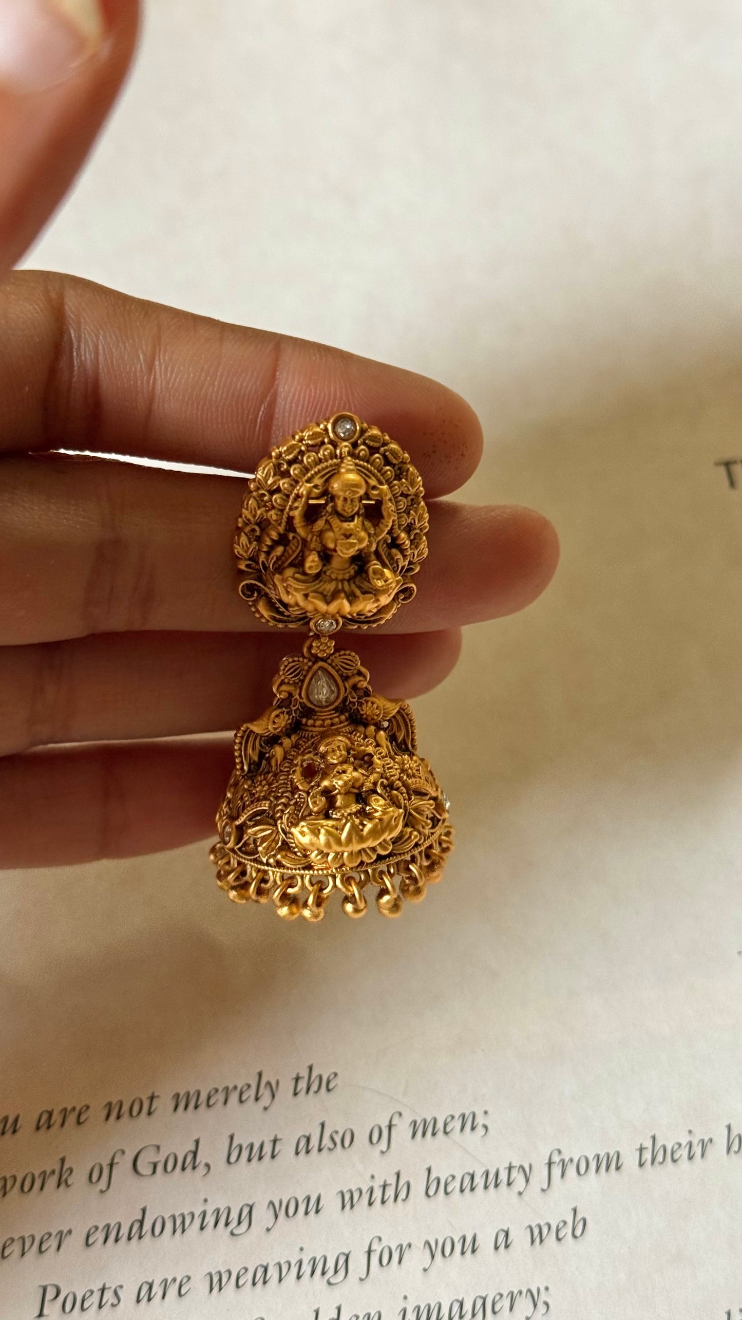 Goddess laxmi jhumka