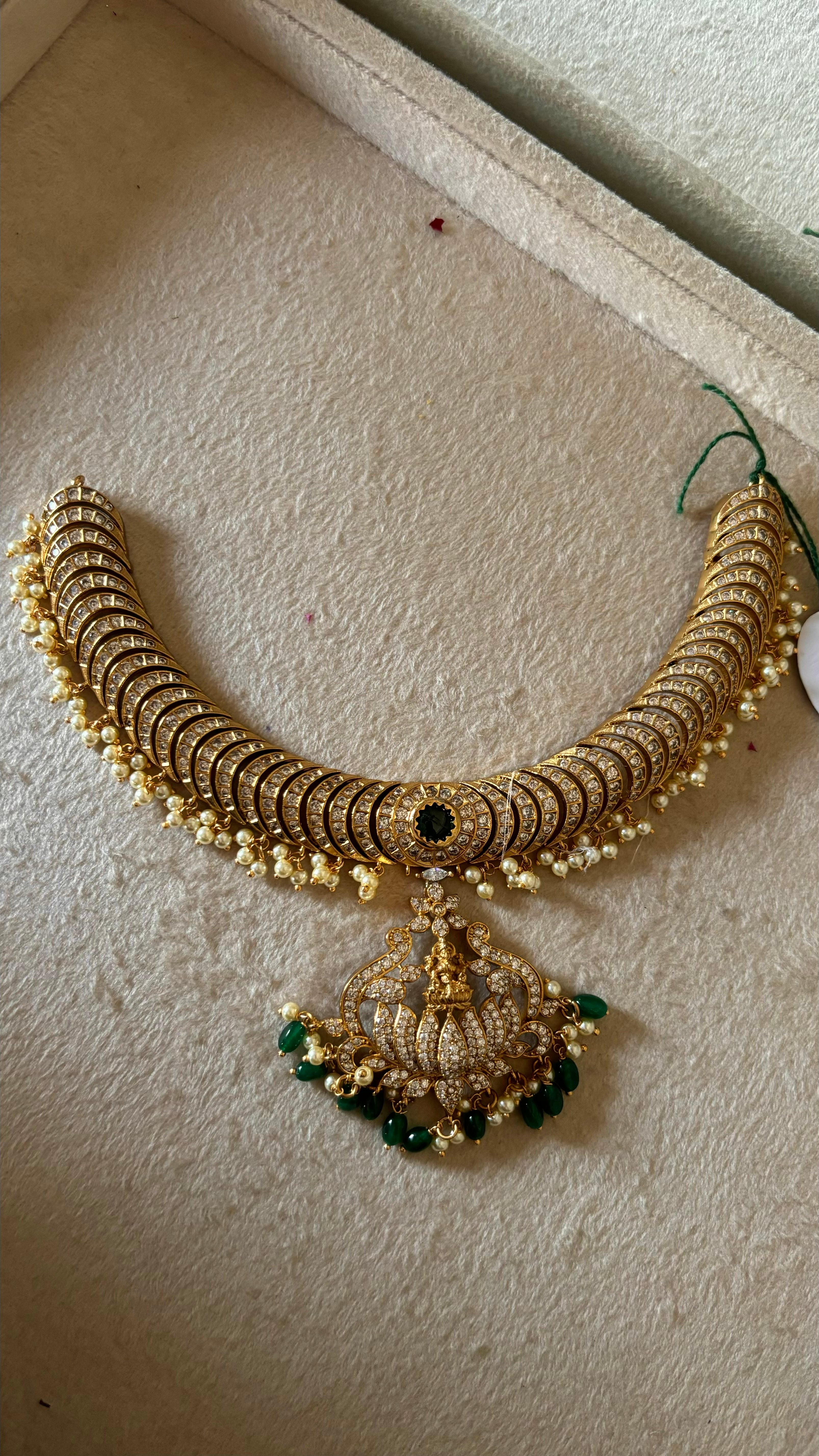 Temple jewellery with earrings