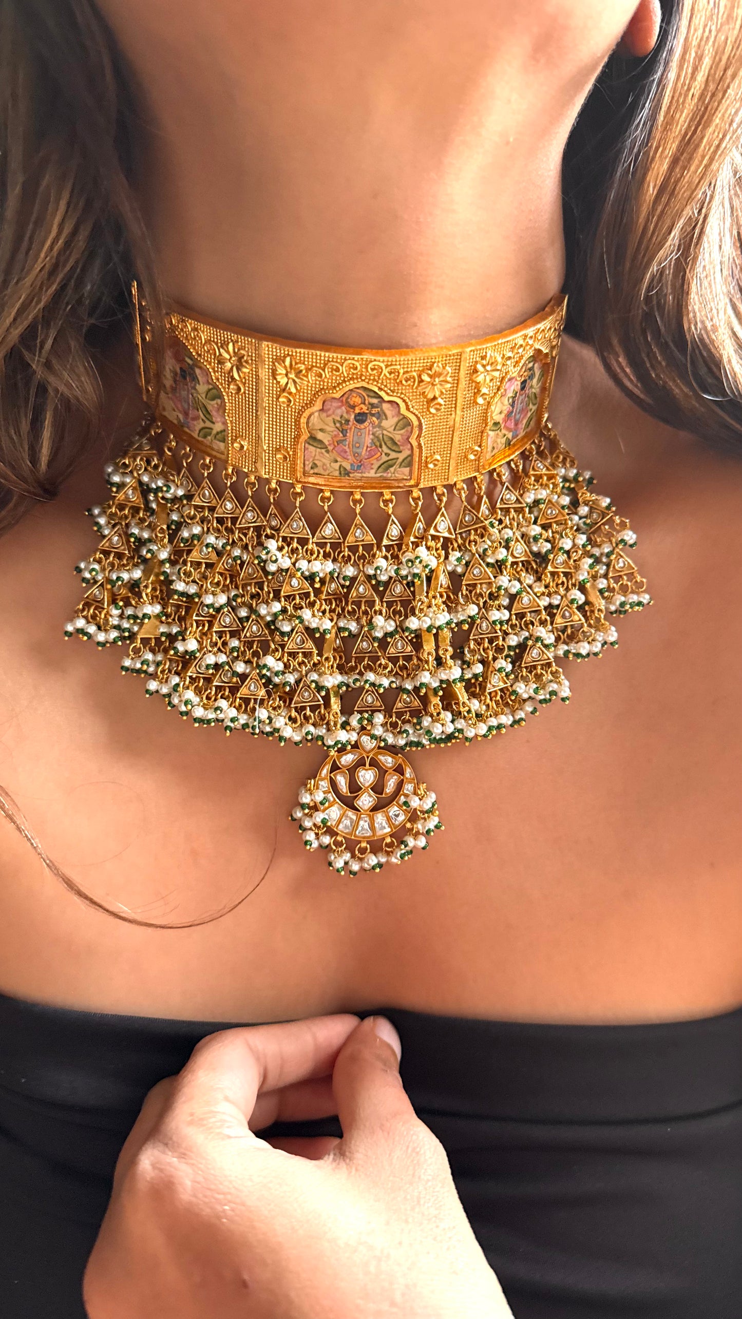 Lord Jagannath Heritage Choker