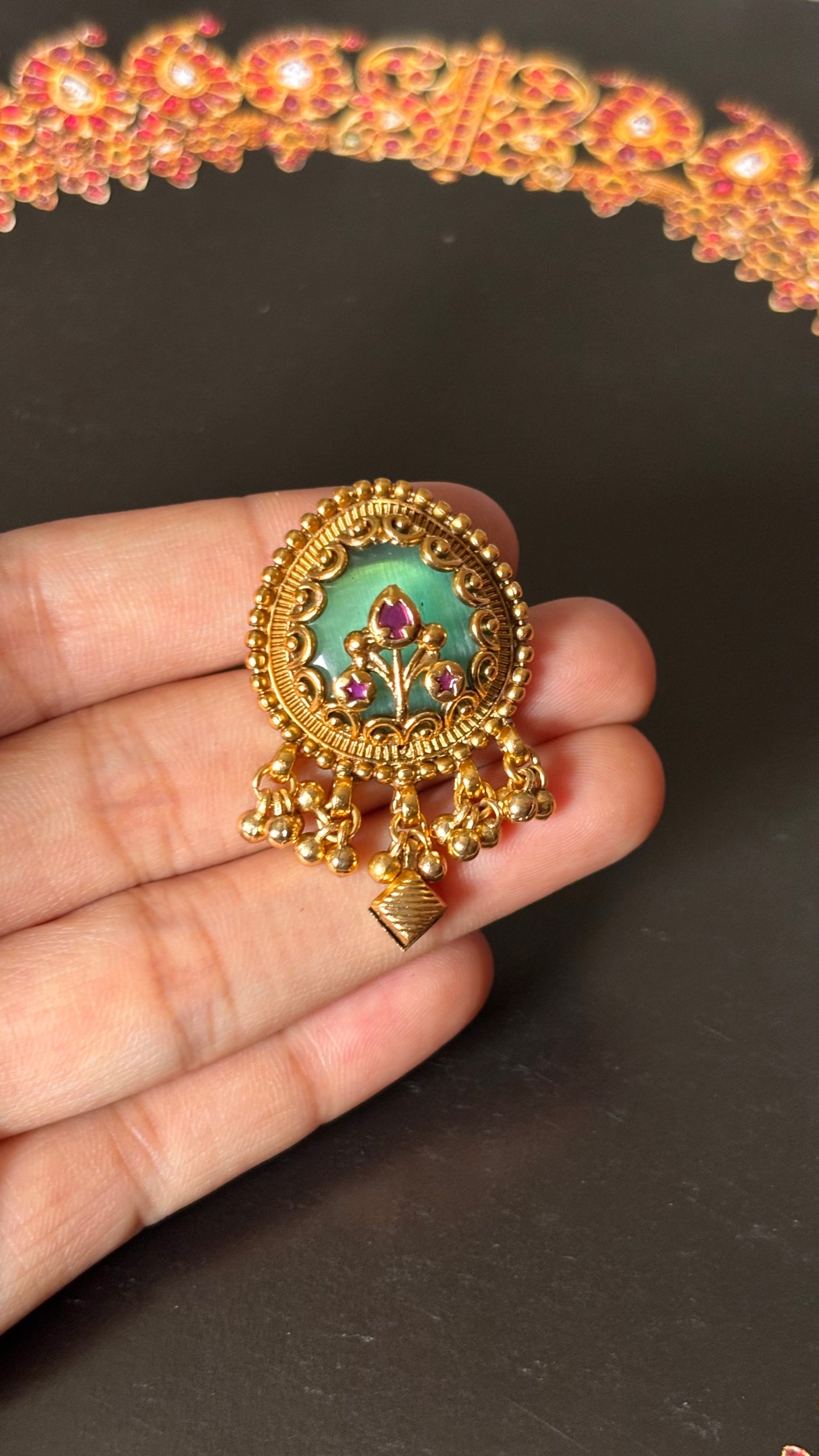 Inlay nakashi rajwada ring