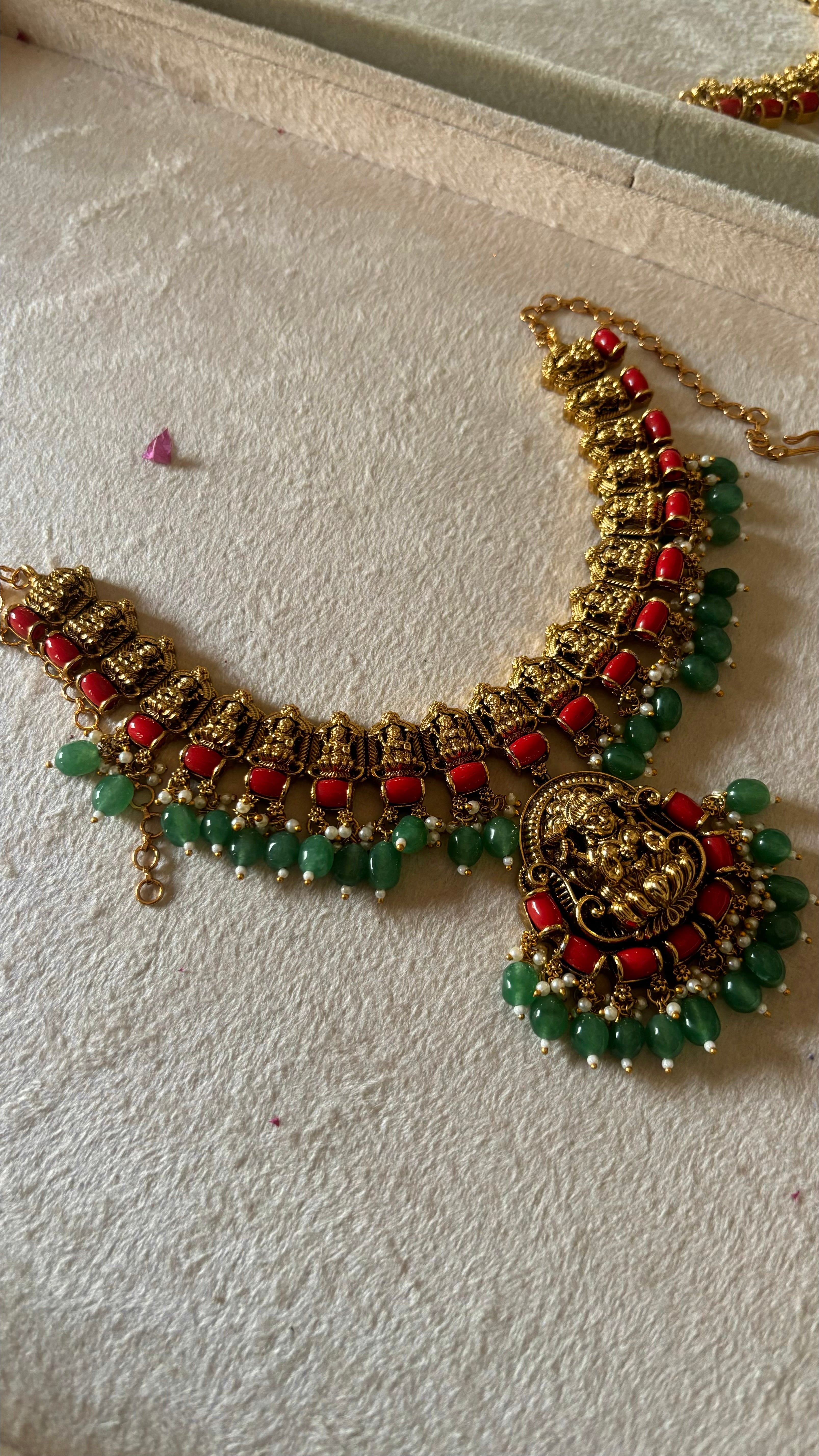 Temple jewellery with earrings