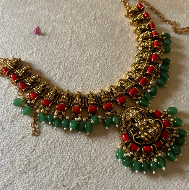 Temple jewellery with earrings