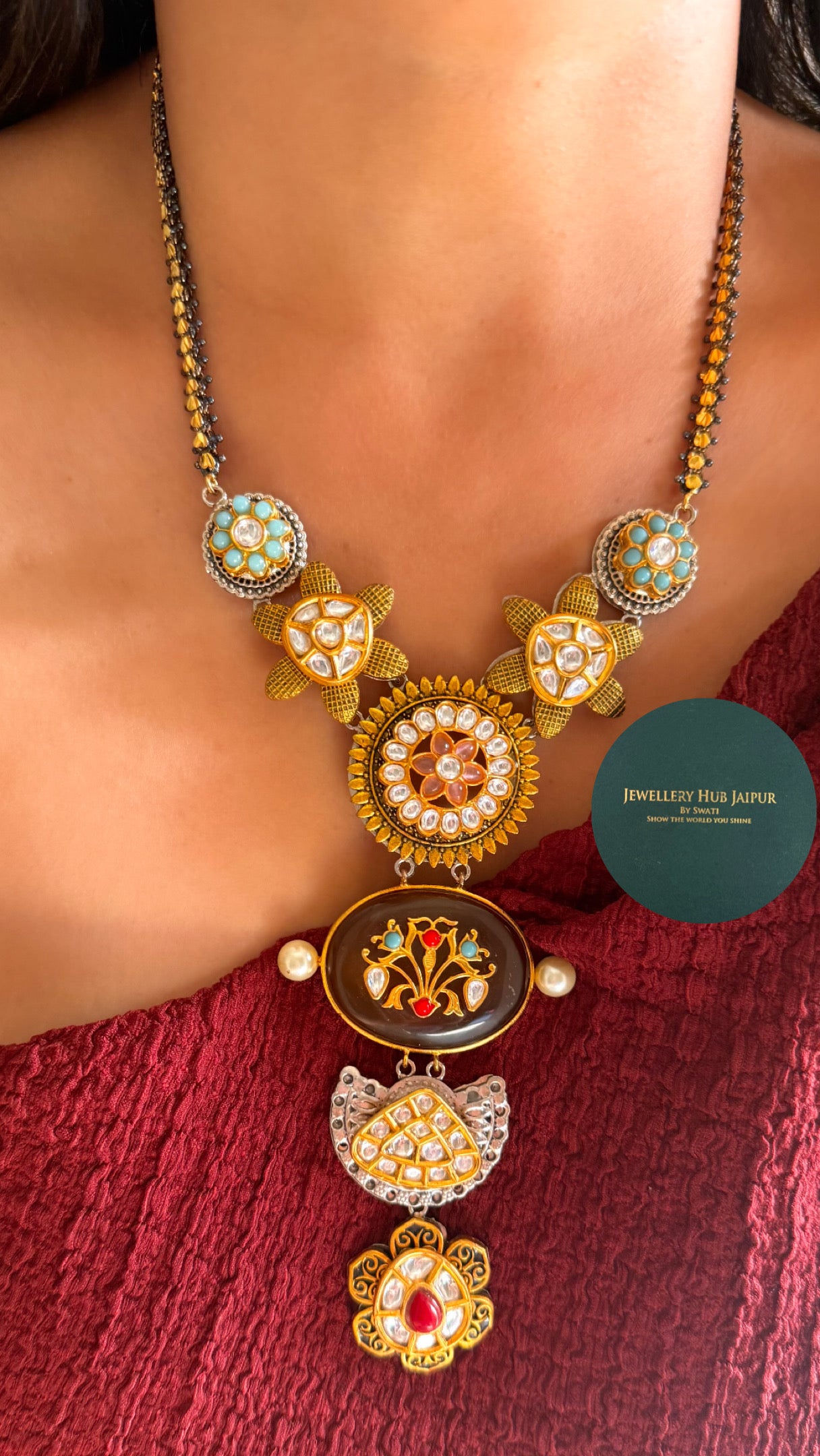 Sabhysachi inspired designer necklace
