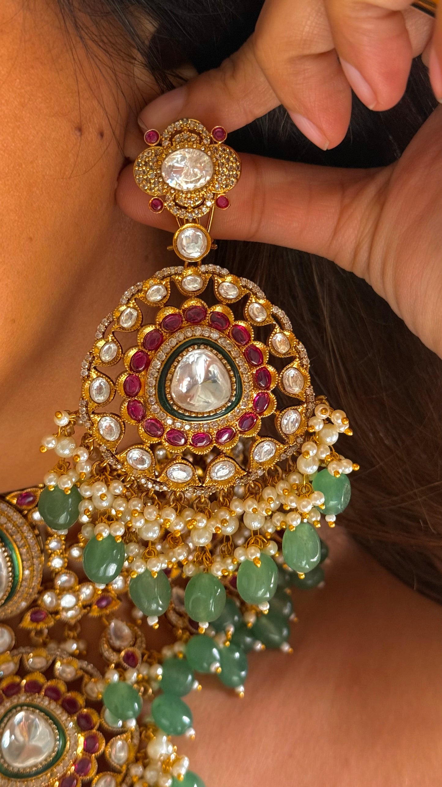 Mint & Ruby heritage choker necklace