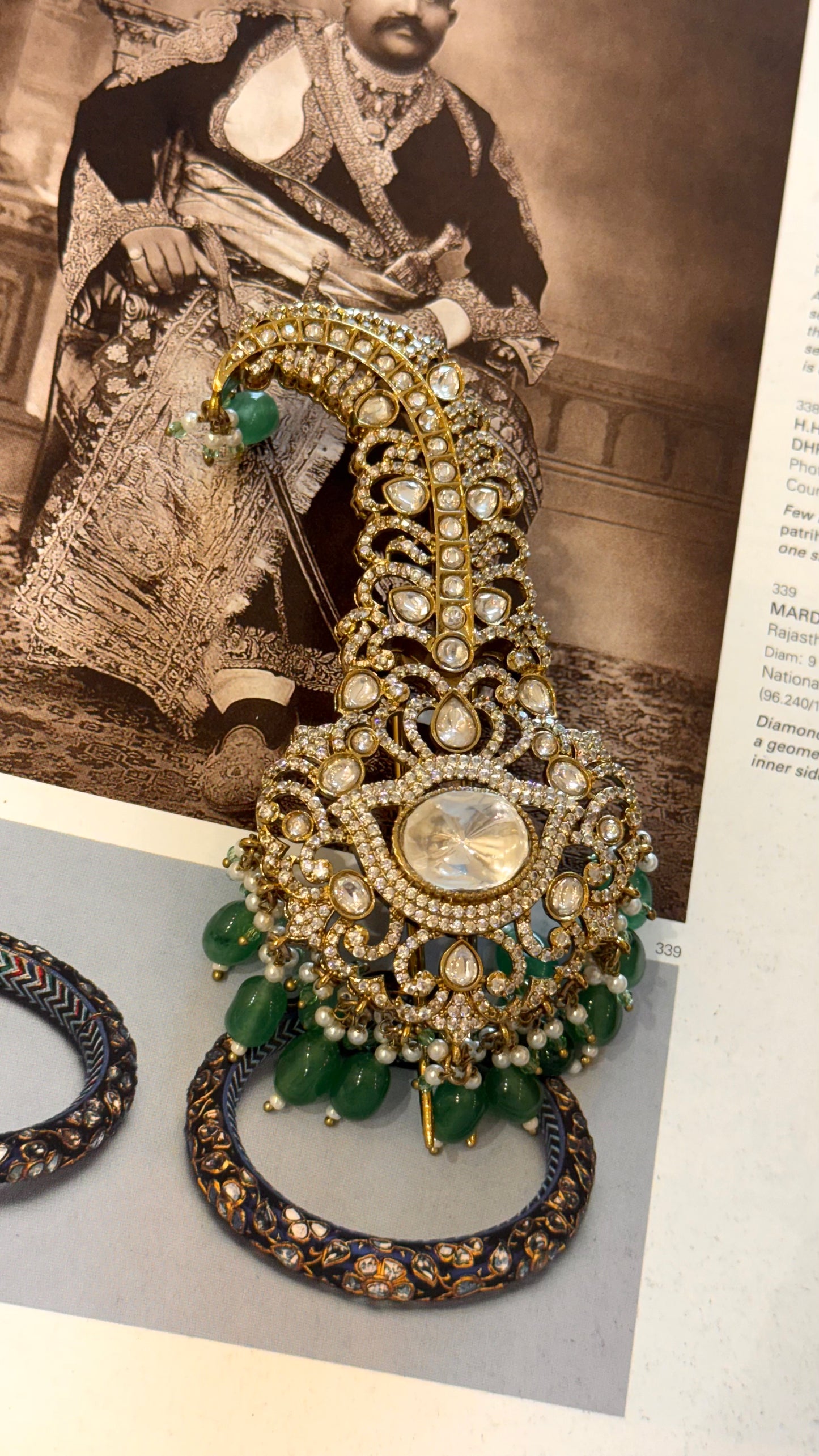 Uncut designer polki Victorian Kalgi