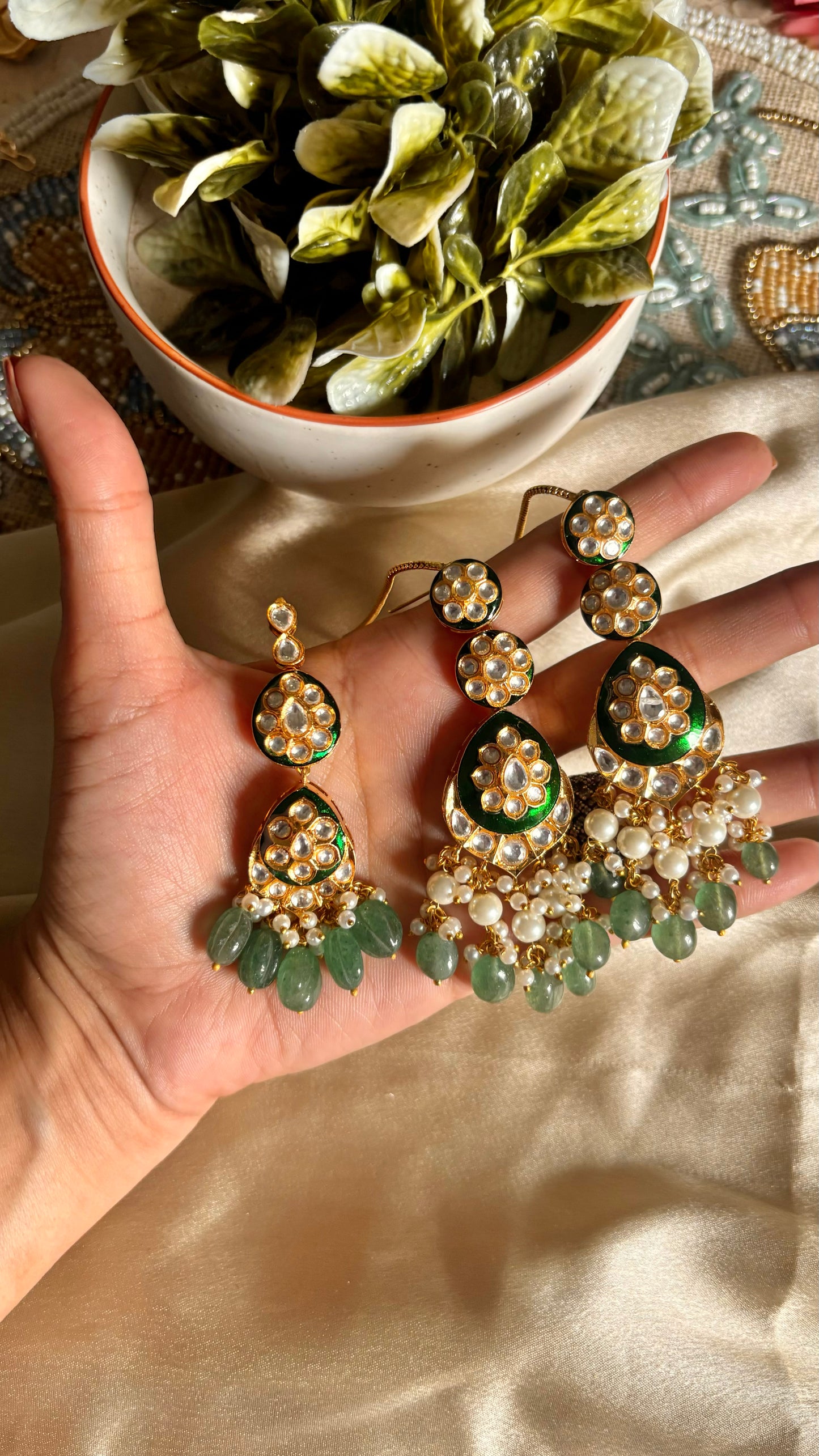 Maangtikka with earrings