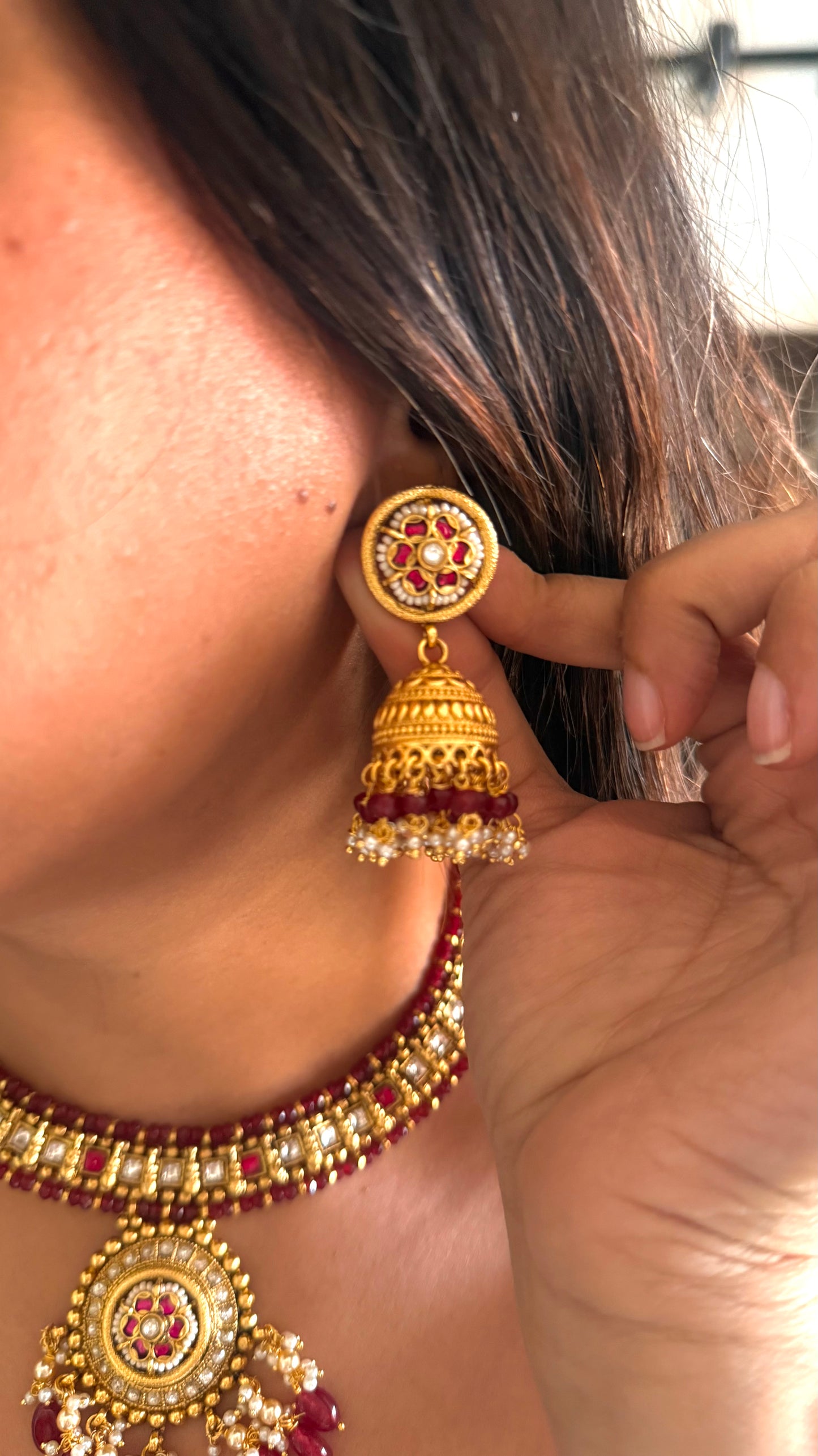 Ruby Rajwada collar necklace