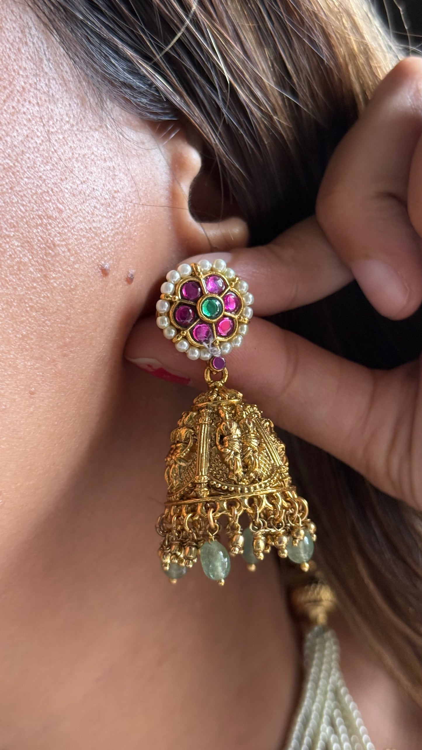 Ram Parivar royal temple necklace