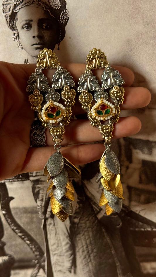 Santhal tribal nakashi earrings