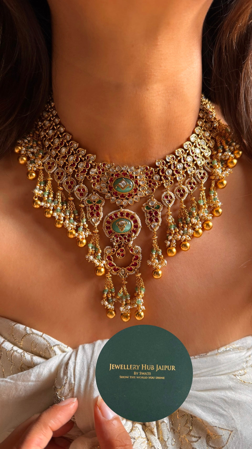 Mint heritage rajwada bridal Necklace