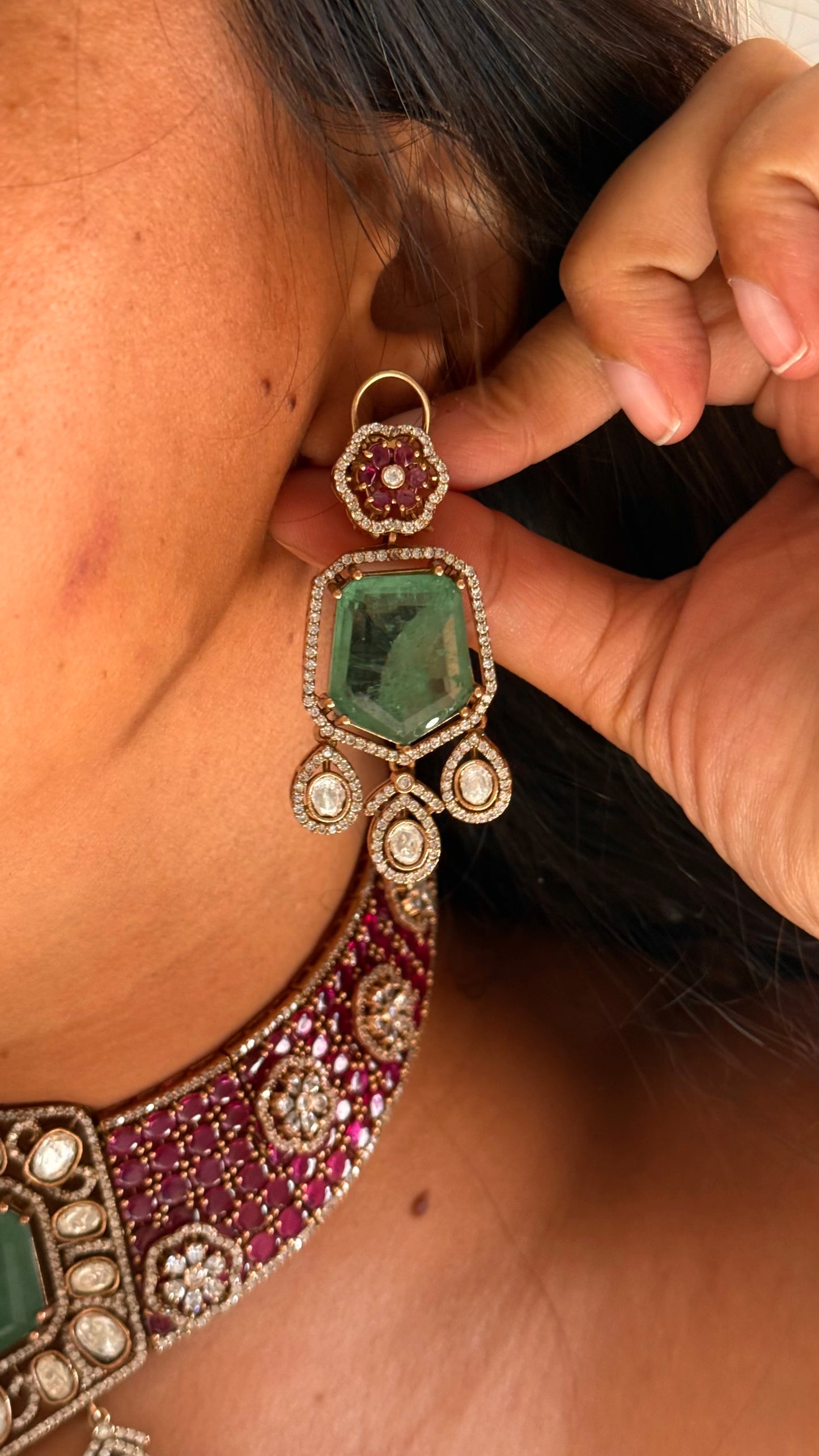 rani and mint victorian statement choker
