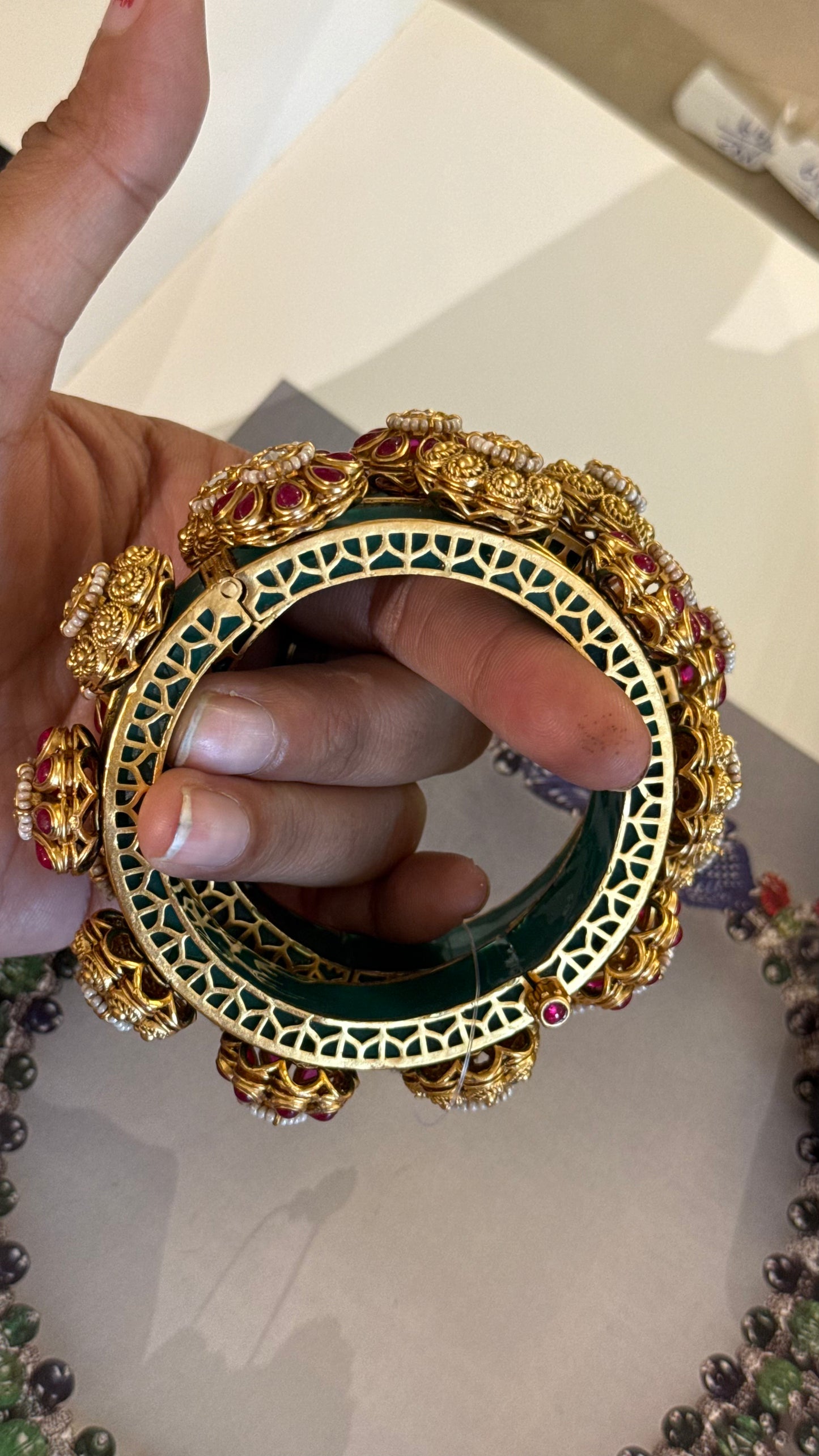 Emerald & Ruby Royal Heritage bangles