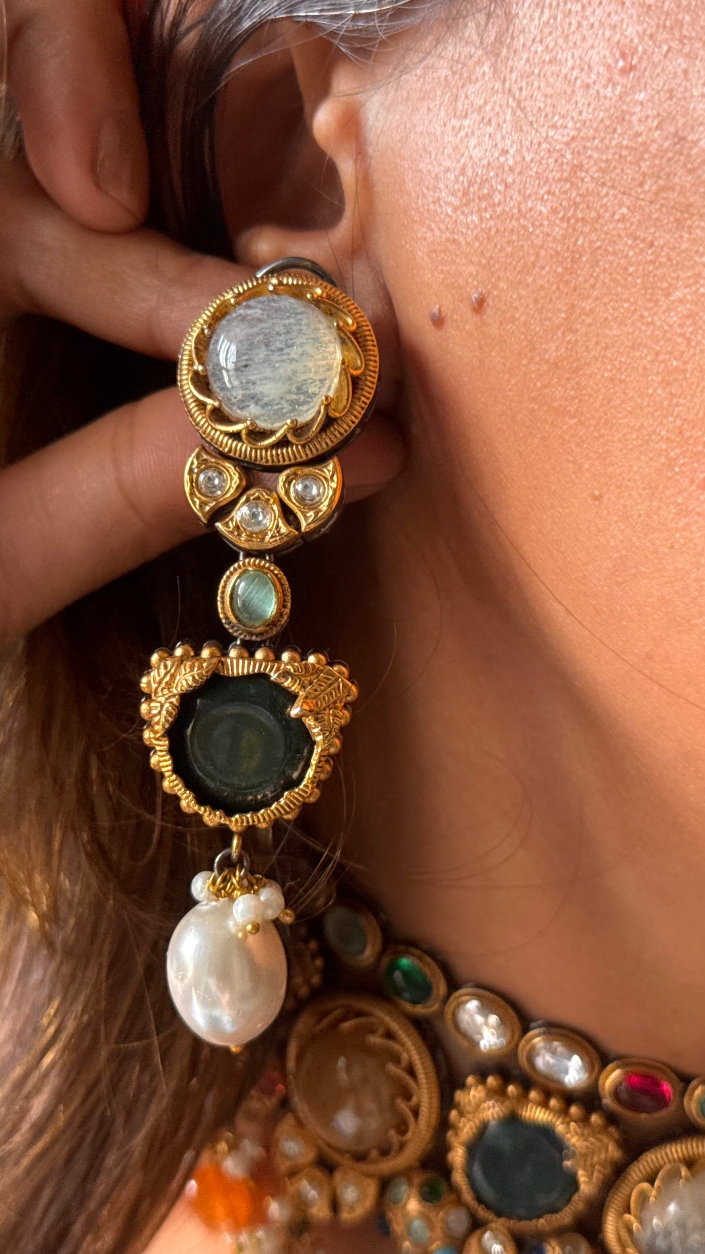 Sabyasachi inspired multicoloured choker necklace 1
