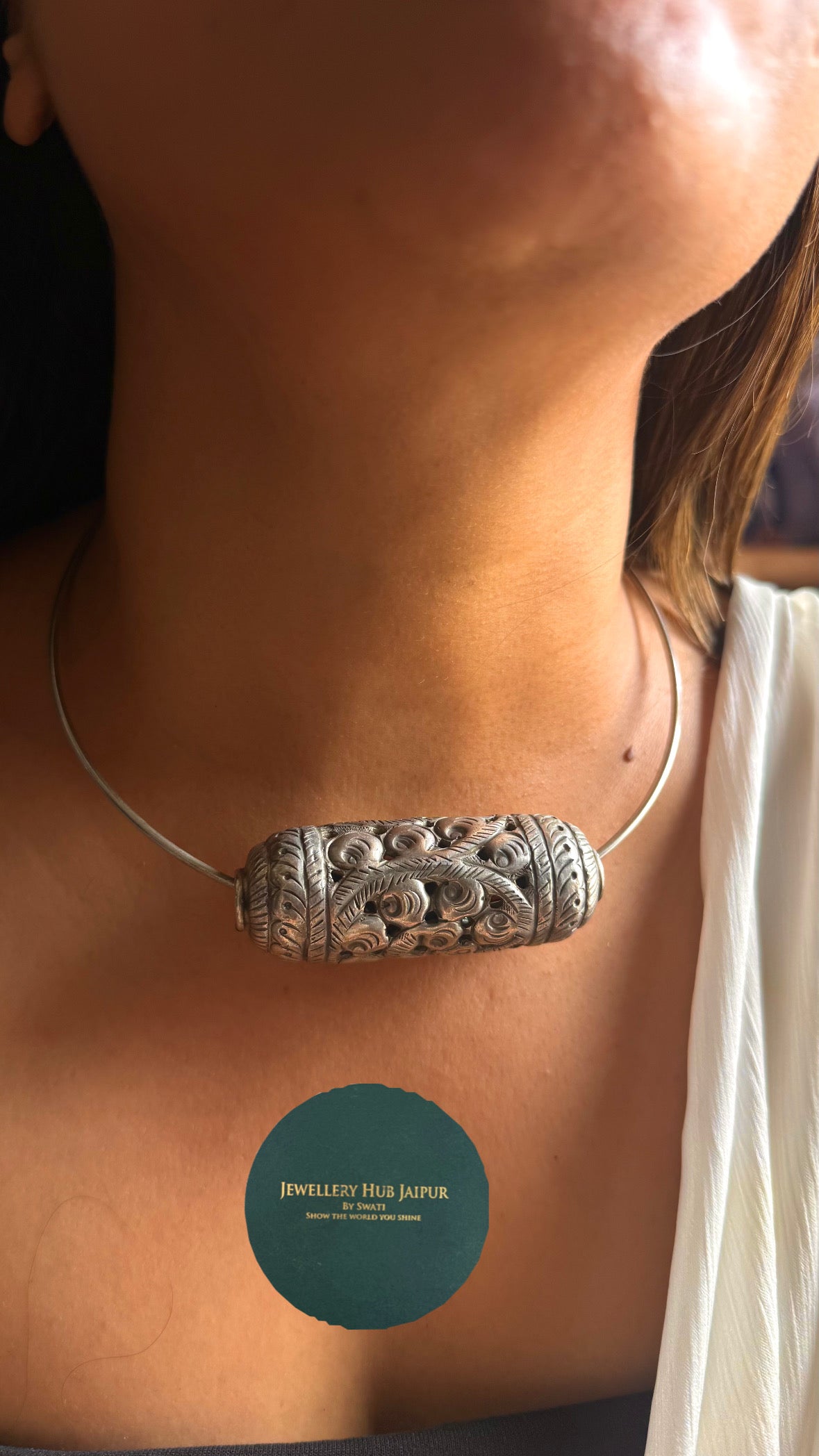 Rajasthani Tribal Engraved Hasli