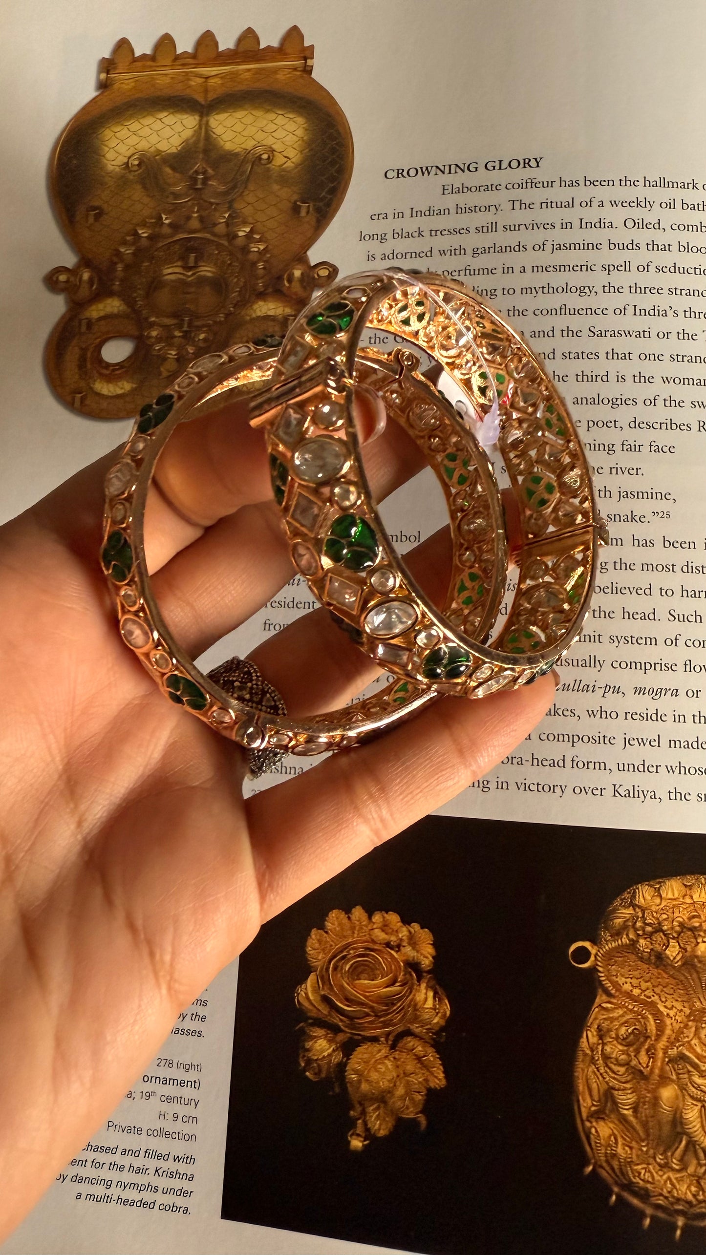Emerald Moissanite katdana bangles