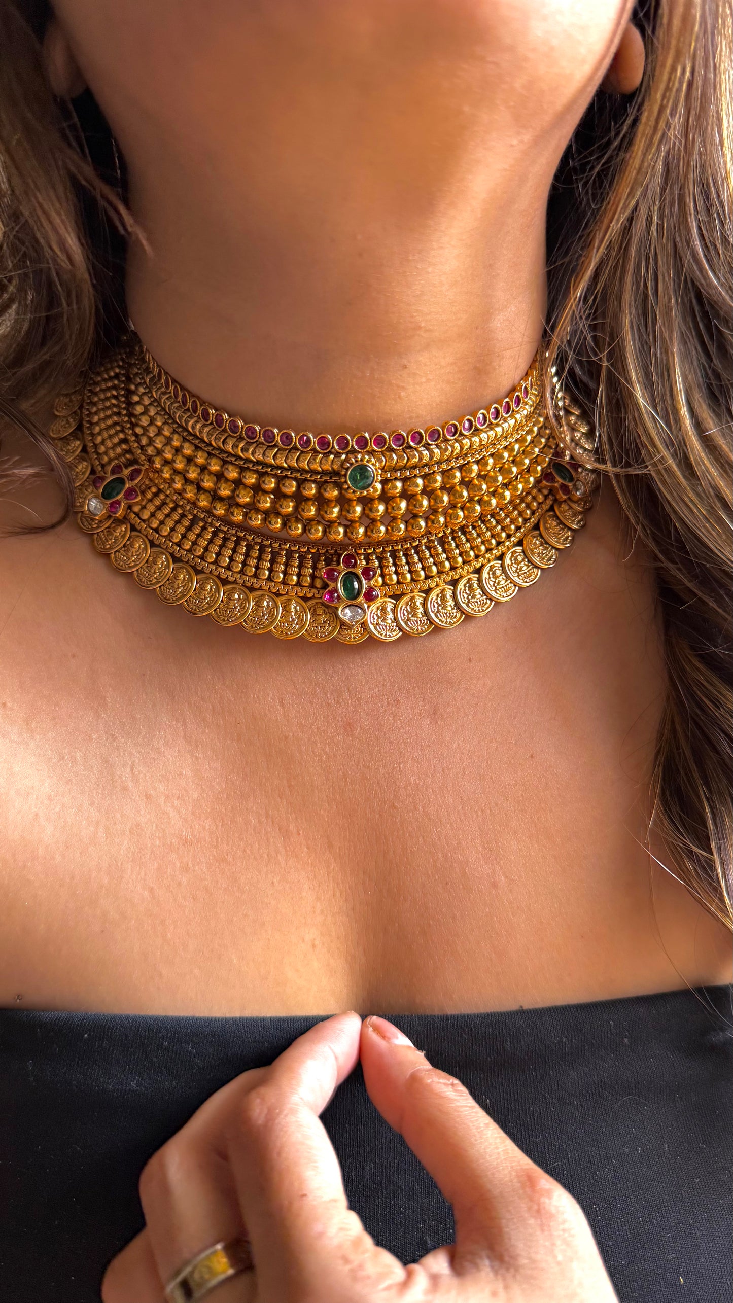 Maharashtrian Combo temple necklace