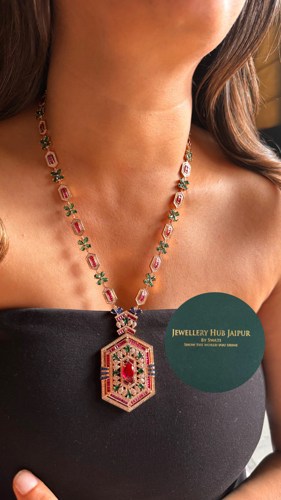 Real Swarovski designer Necklace