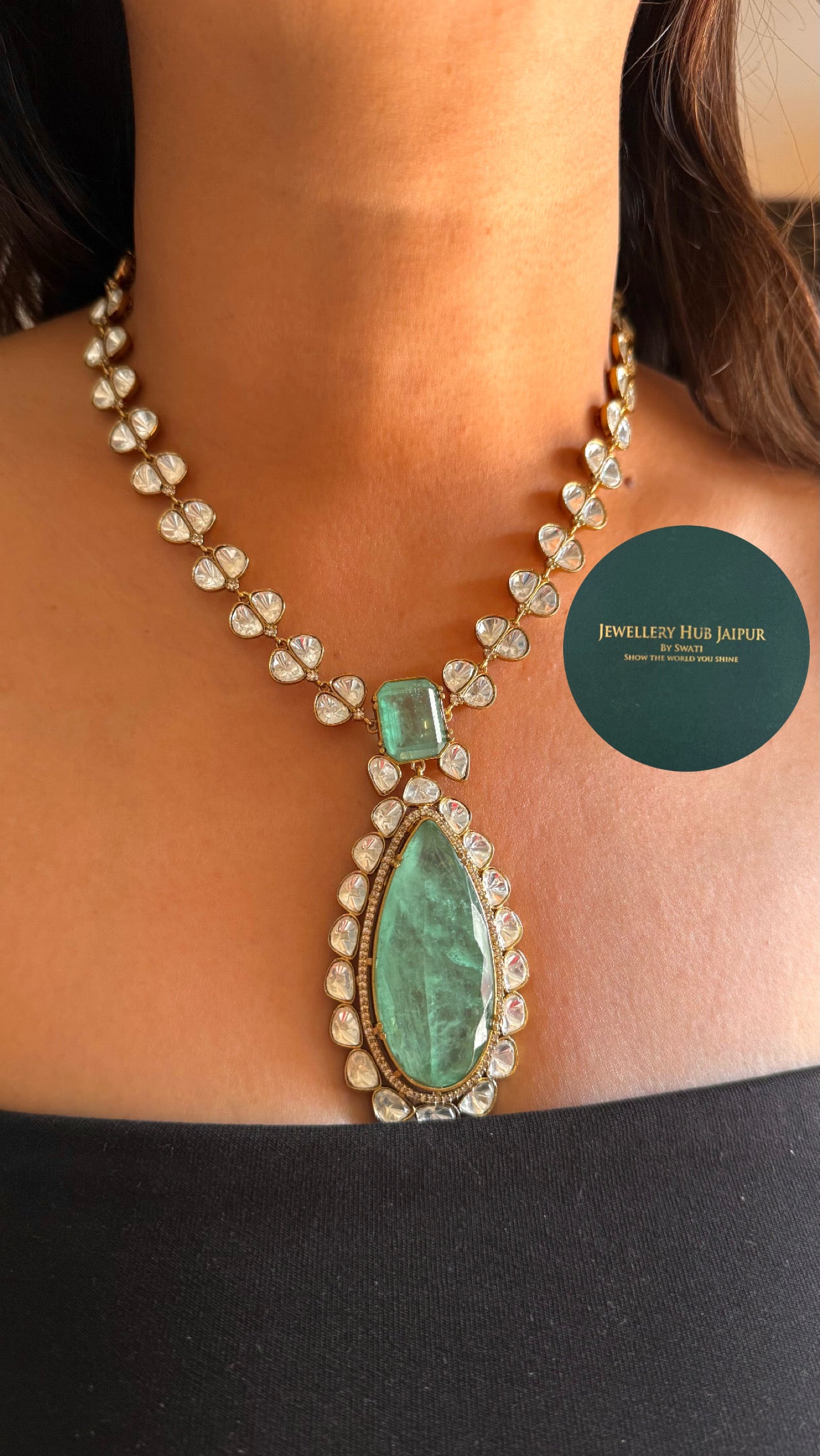 Mint doublet victorian necklace