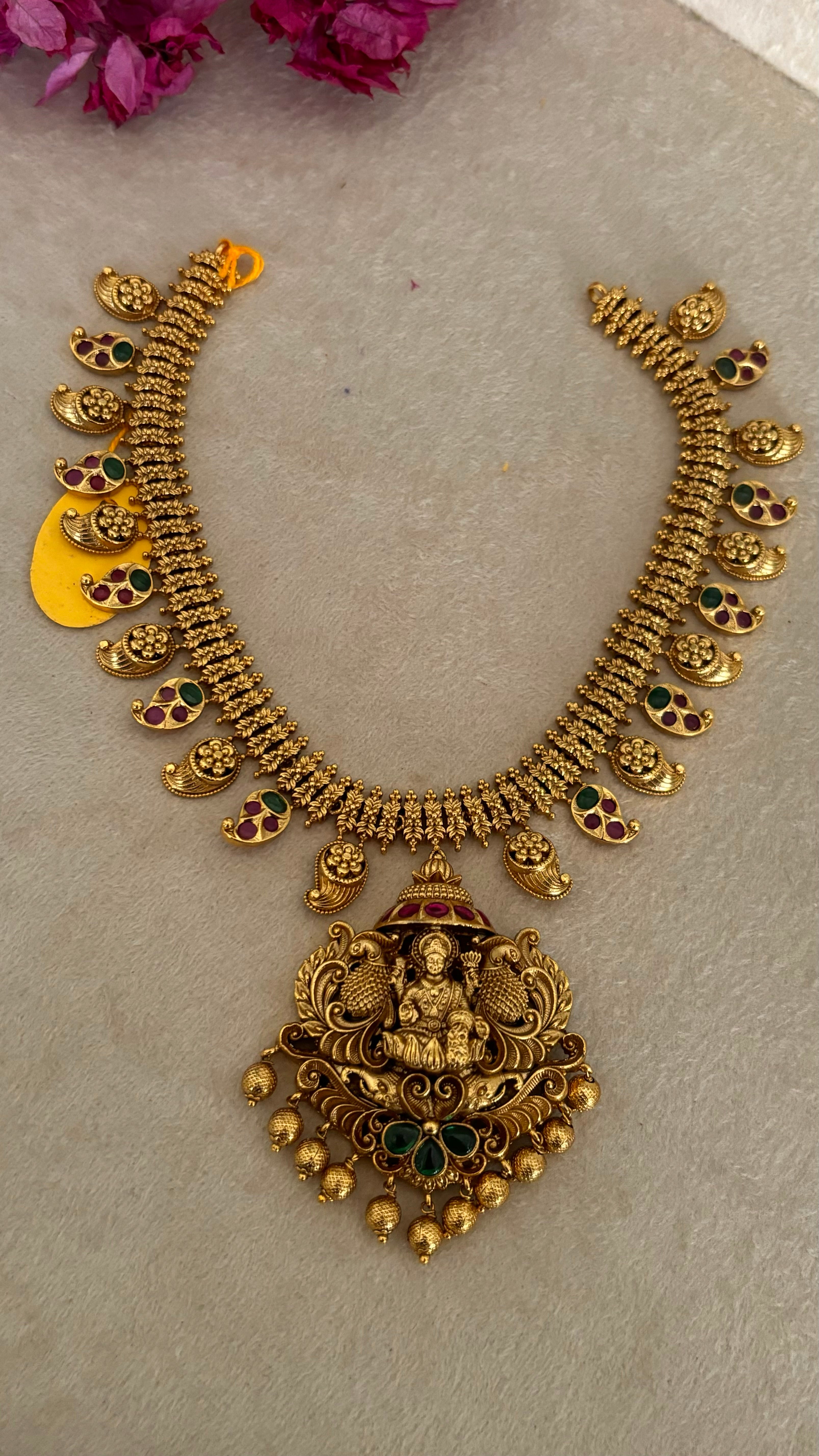 Temple jewellery with earrings