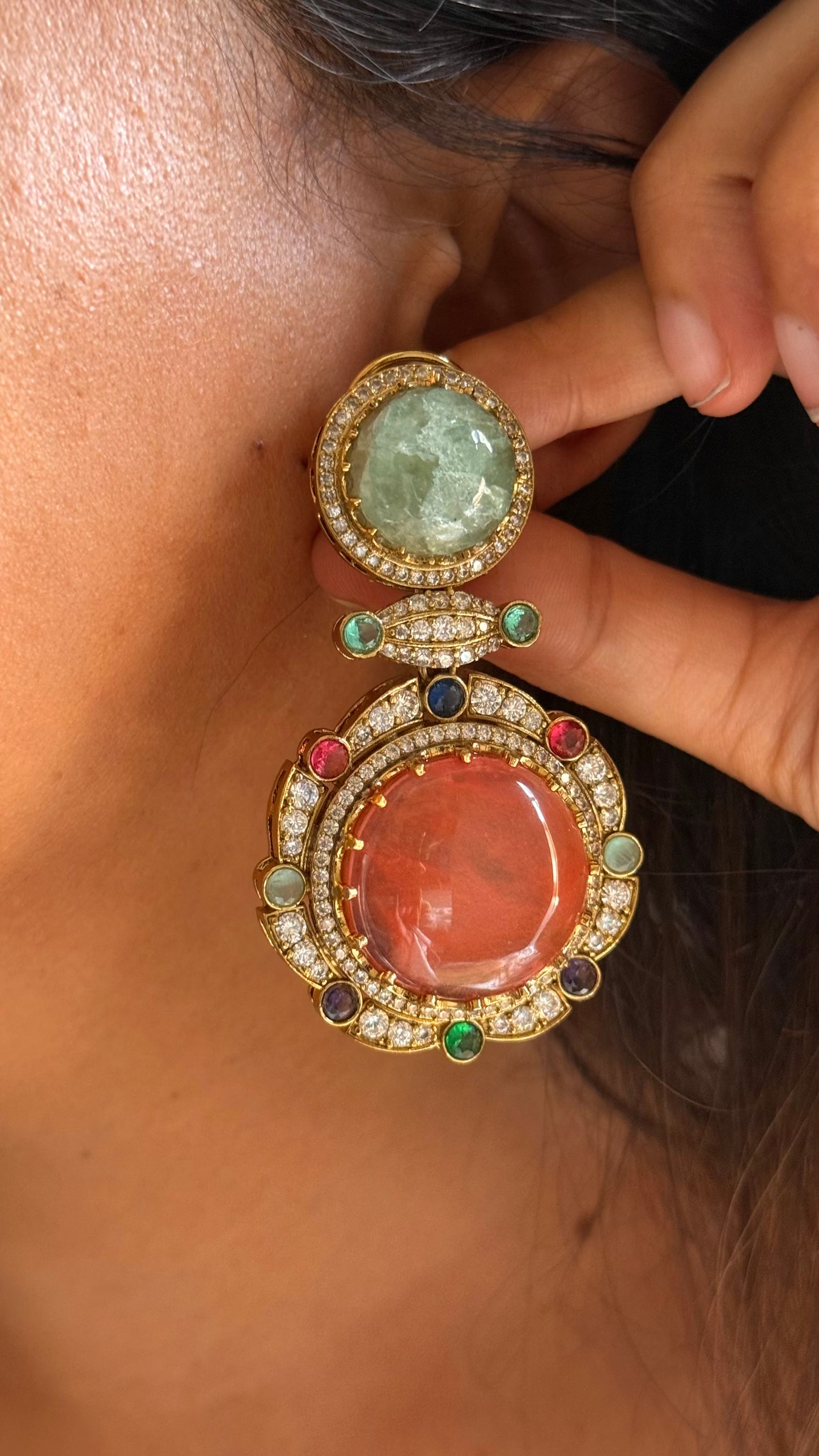 Sabhyasachi inspired
 designer cocktail danglers